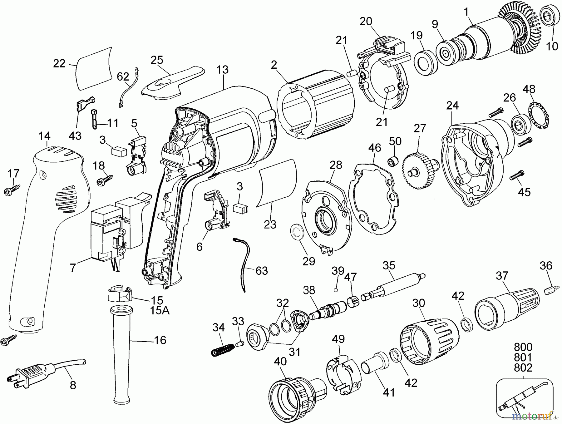  OEM Black und Decker Divers DRYWALL SCRUGUN 386307 MO G4060 Seite 1