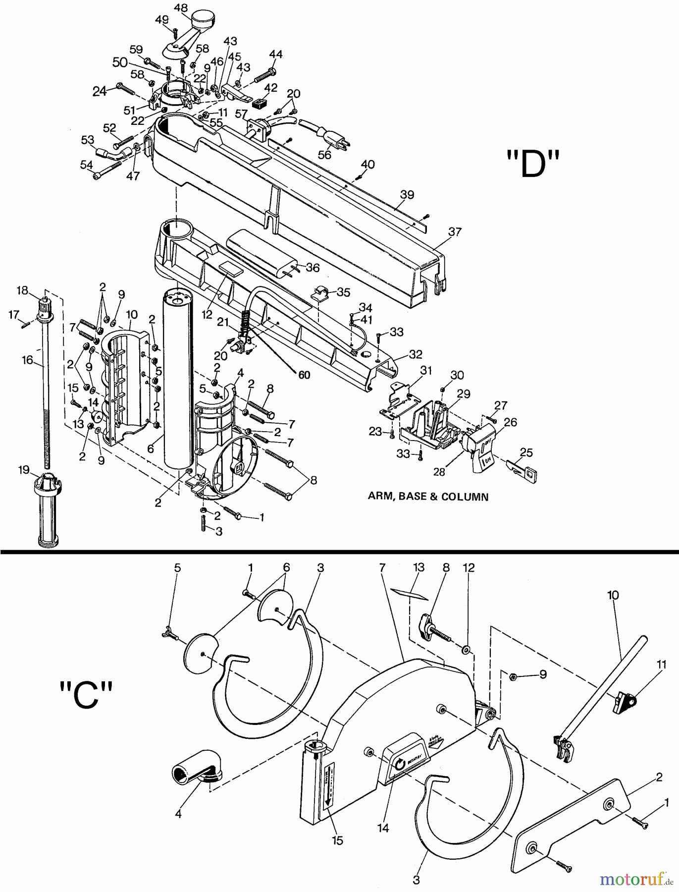 DEWALT Divers 10IN COM RADIAL ARM SAW 1712 Seite 3