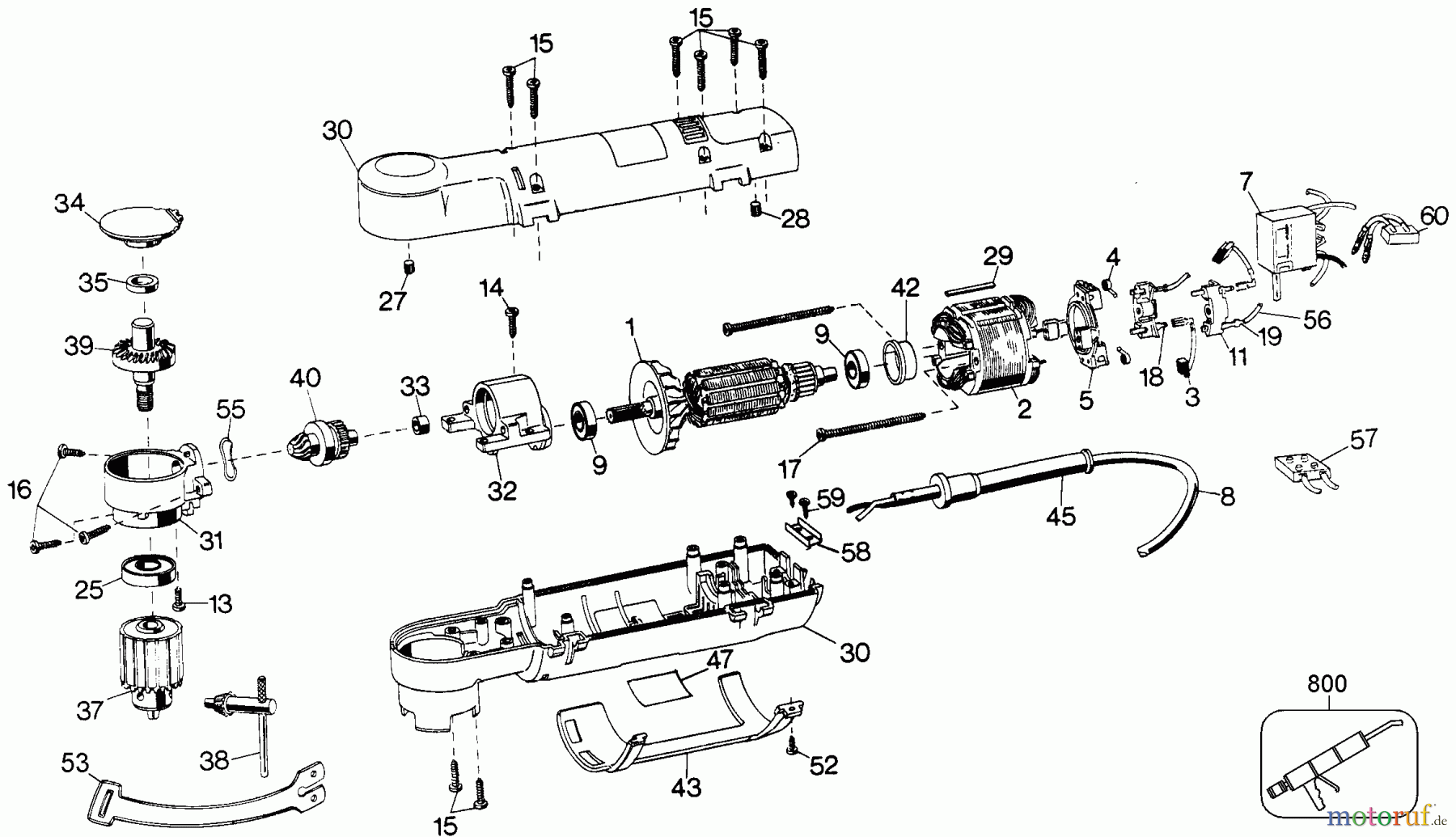 BLACK+DECKER PROFESSIONELL BOHRER, MAGNETBOHRMASCHINE, GEWINDESCHNEIDER 3/8 SHORTY DRILL 1065-31 Seite 1