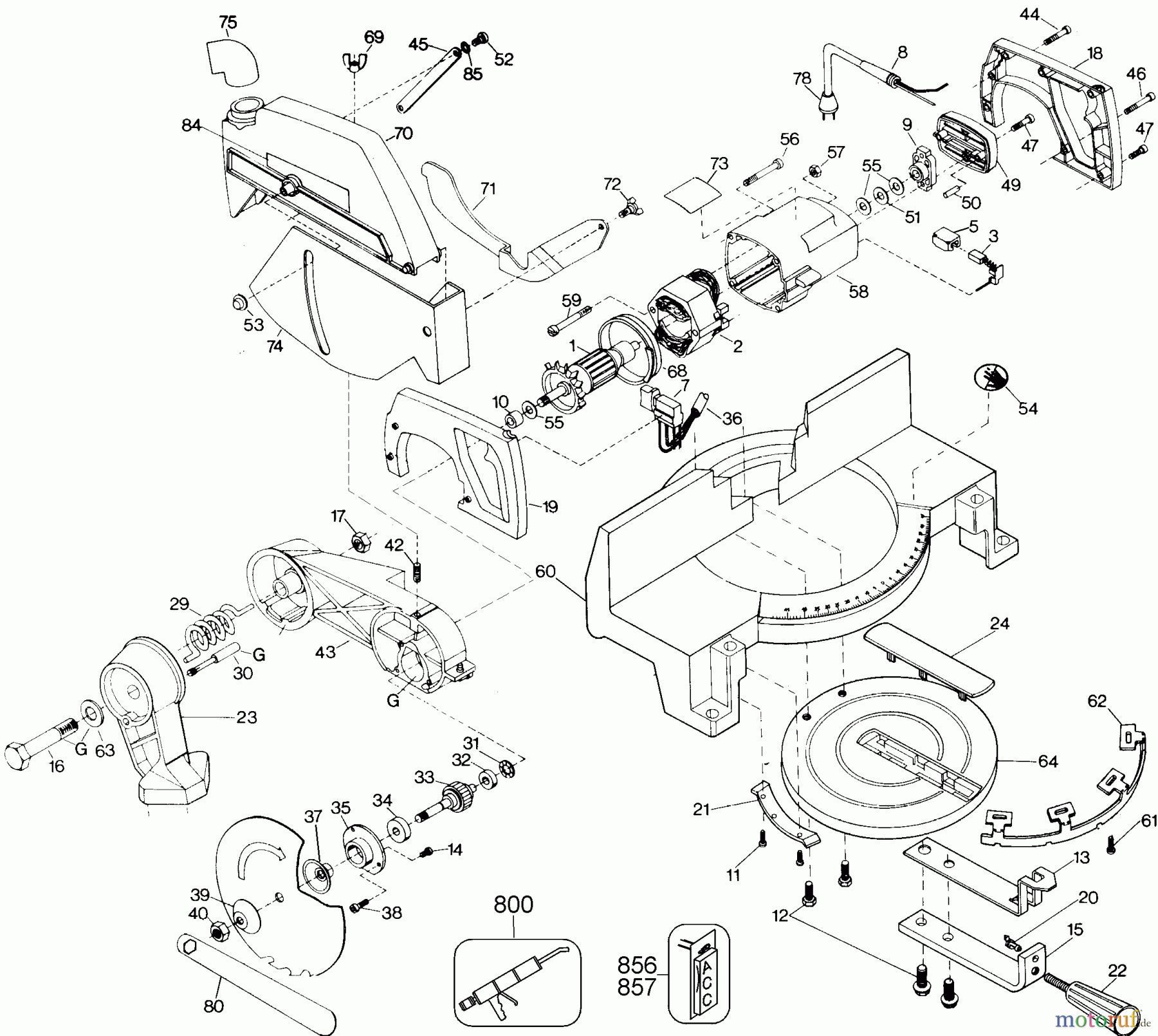 BLACK+DECKER Divers MITER SAW 1701 Seite 1
