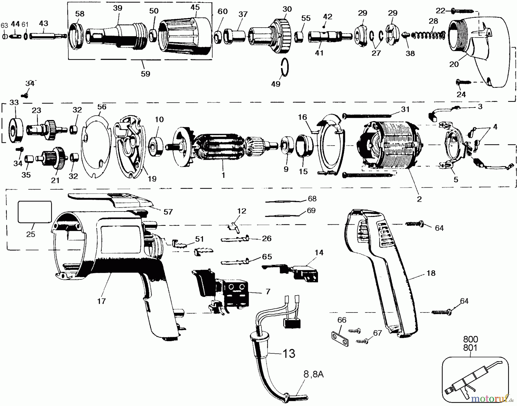  BLACK+DECKER INNENAUSSTATTUNG SCHRAUBENDREHER, KNARREN UND SCHRAUBENSCHLÜSSEL 220V DRYWAL.SCRUGUN/KOREA 2037-33 Seite 1