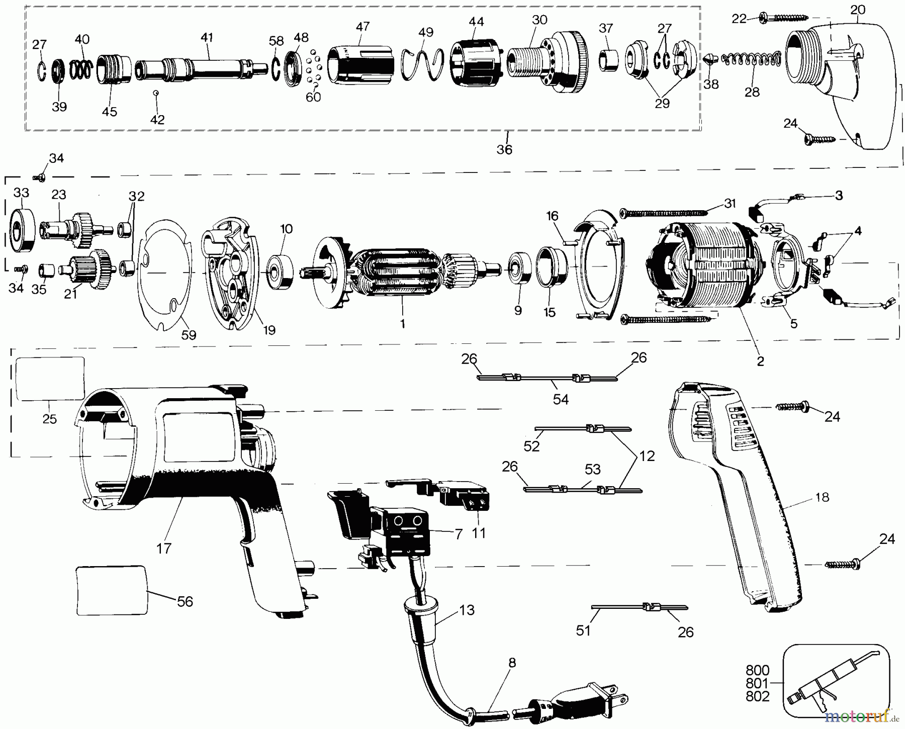 BLACK+DECKER INNENAUSSTATTUNG SCHRAUBENDREHER, KNARREN UND SCHRAUBENSCHLÜSSEL 220V 2500 RPM VERSA SCRUG 2054-220 Seite 1