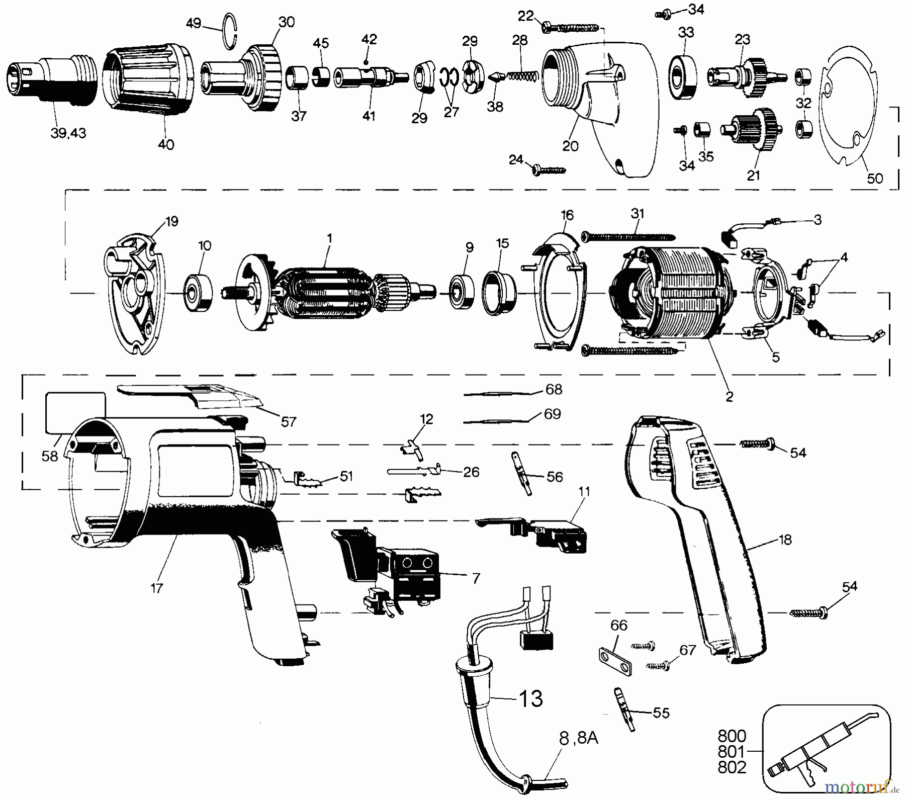  BLACK+DECKER INNENAUSSTATTUNG SCHRAUBENDREHER, KNARREN UND SCHRAUBENSCHLÜSSEL SCREWDRIVER,D.S. 2059-45 Seite 1