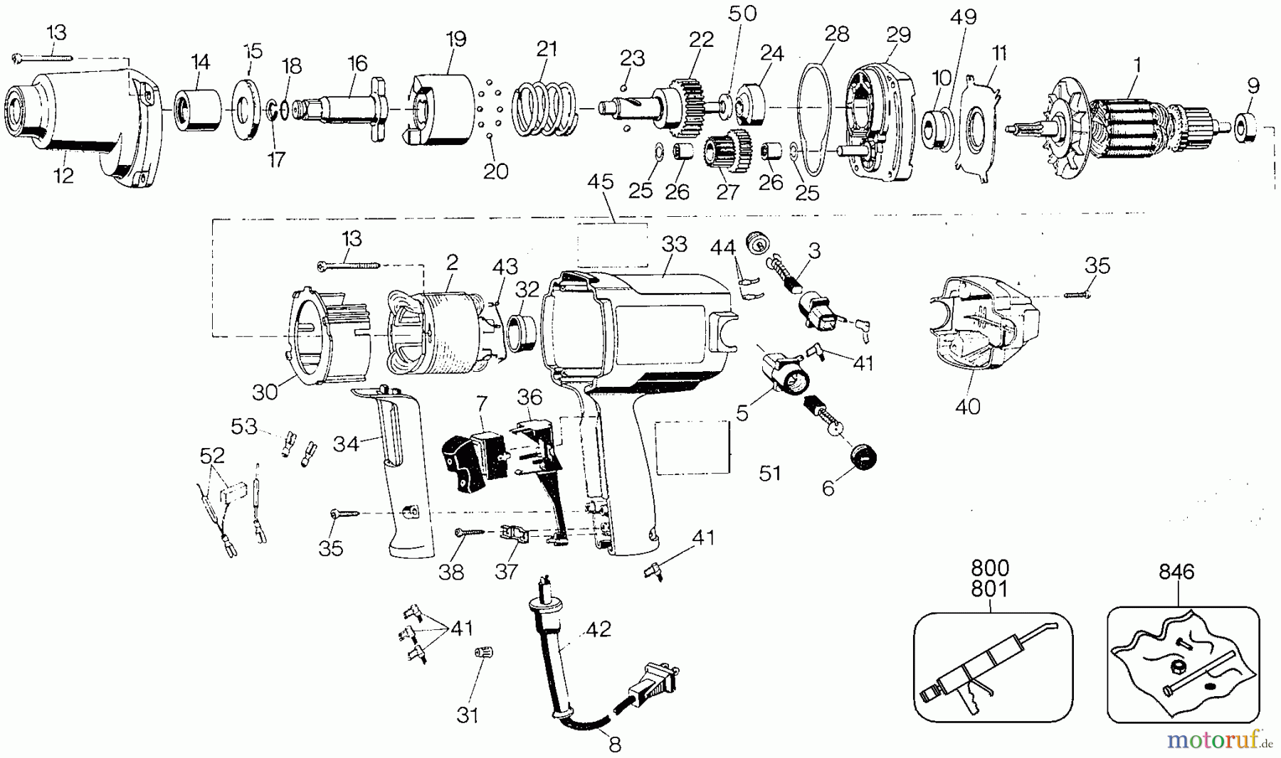  BLACK+DECKER PROFESSIONELL SCHRAUBENDREHER, KNARREN UND SCHRAUBENSCHLÜSSEL IMPACT WRENCH (FRANCE) 2674-31 Seite 1