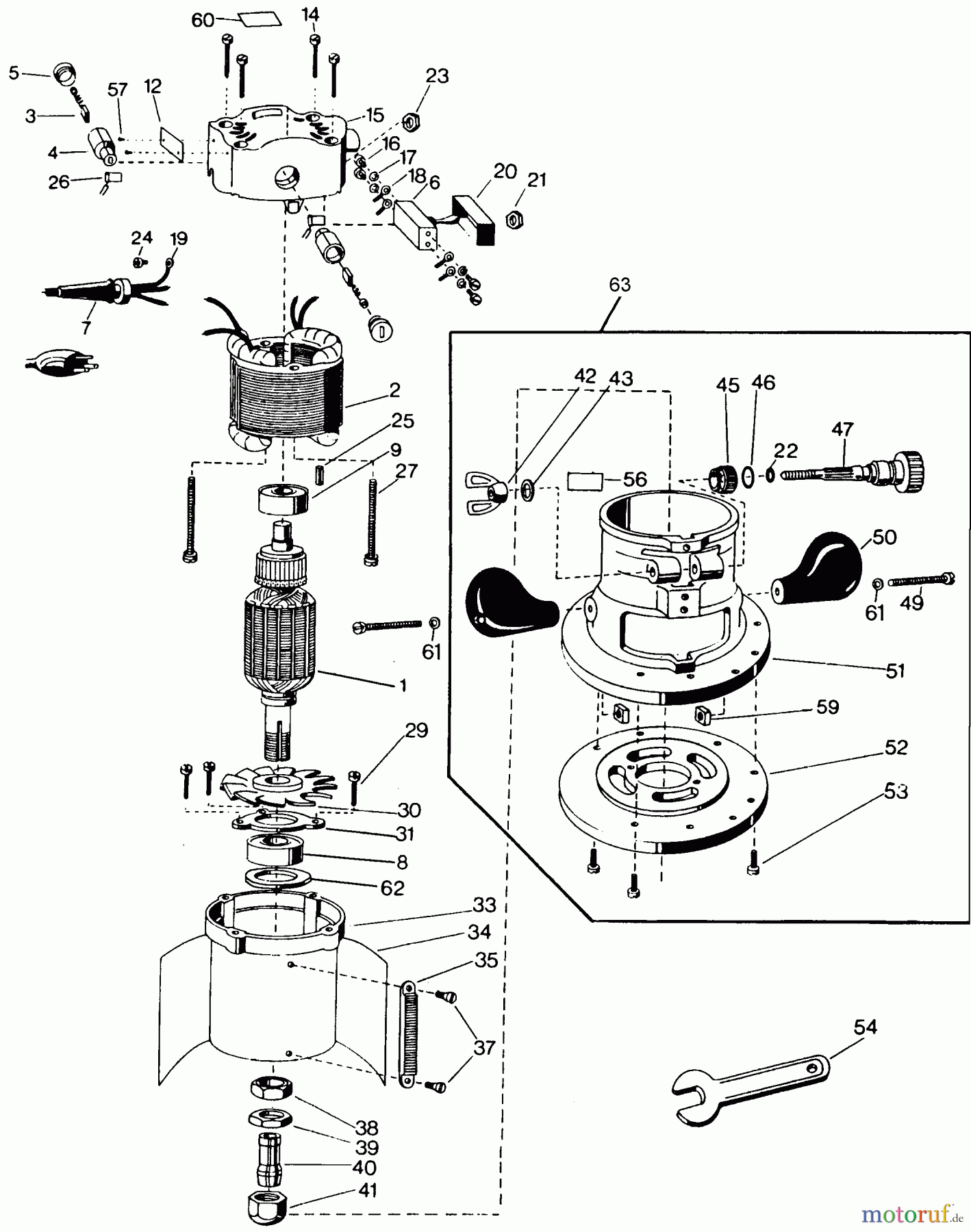 BLACK+DECKER PROFESSIONELL OBERFRÄSEN, ABRICHTHOBELMASCHINEN UND FRÄSER FRÄSMASCHINE 2720 Seite 1