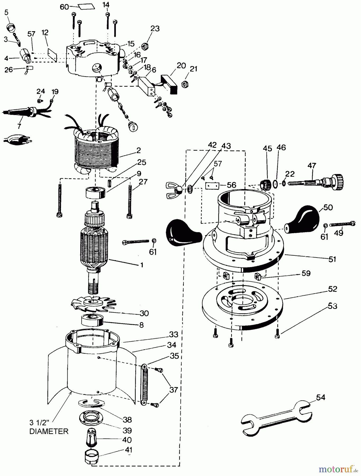 BLACK+DECKER PROFESSIONELL OBERFRÄSEN, ABRICHTHOBELMASCHINEN UND FRÄSER FRÄSMASCHINE 2721 Seite 1