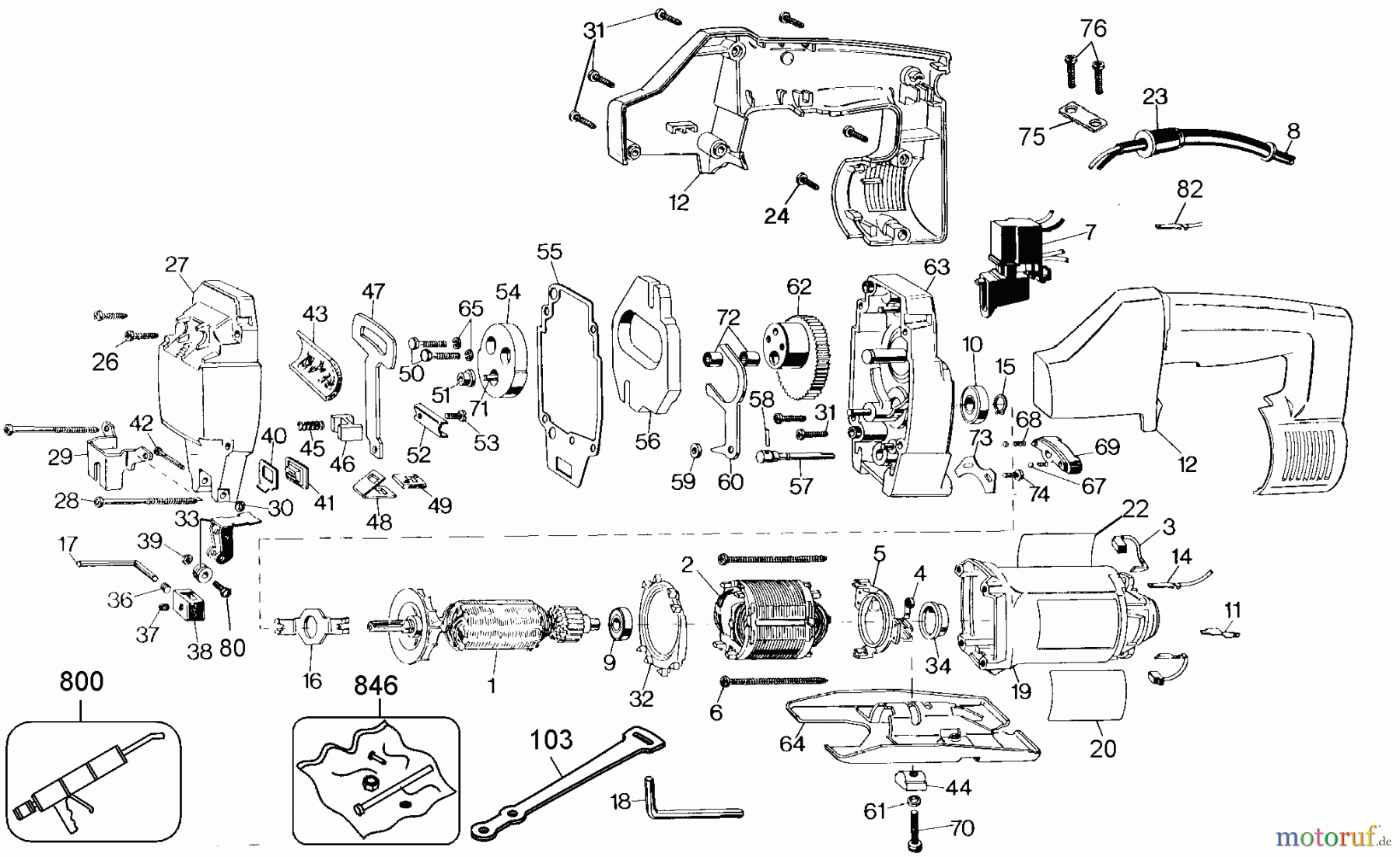 BLACK+DECKER INNENAUSSTATTUNG SÄGE JIGSAW 57MM 3157-40 Seite 1