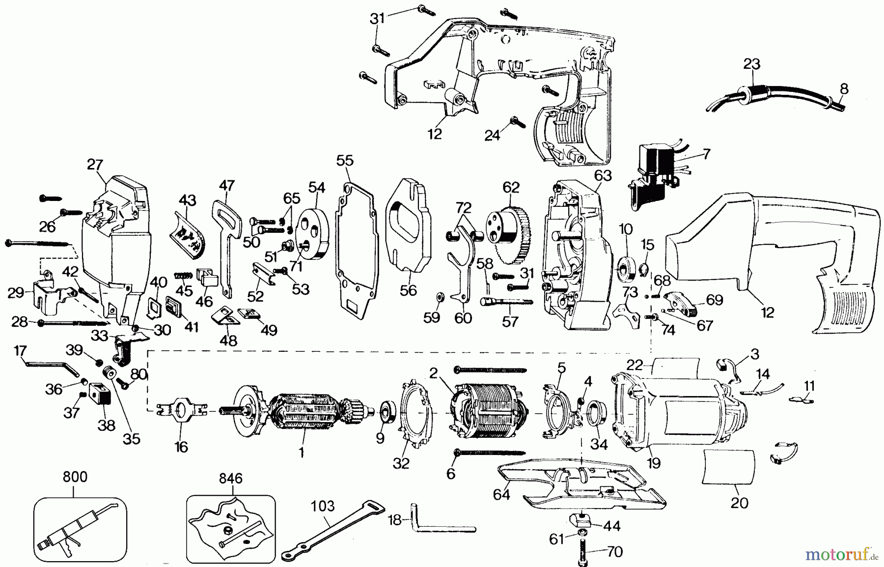 BLACK+DECKER INNENAUSSTATTUNG SÄGE 220V VS JIG SAW 3157-220 Seite 1