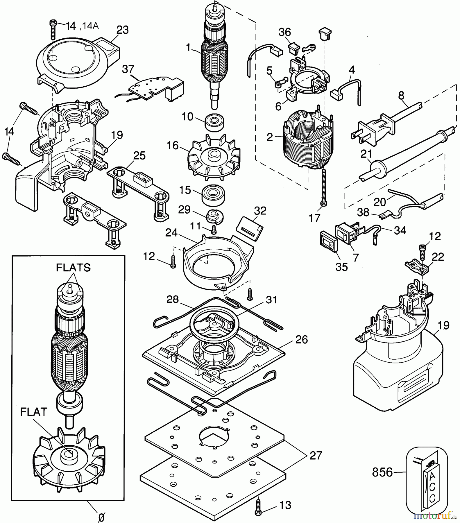 BLACK+DECKER INNENAUSSTATTUNG ABSCHLEIFGERÄT SANDER,PALM 4011-31 Seite 1