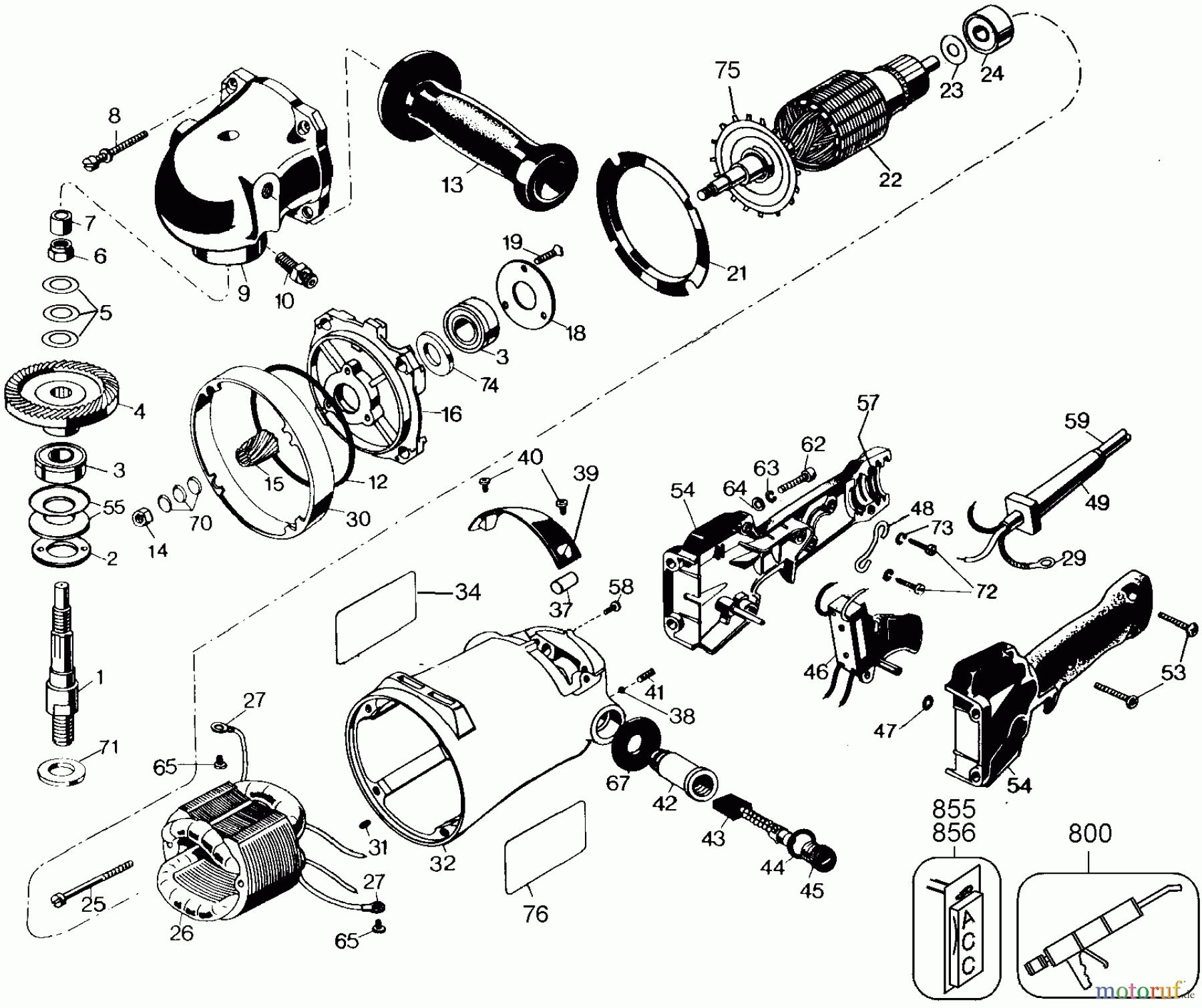 BLACK+DECKER PROFESSIONELL SCHLEIFMASCHINEN, POLIERMASCHINEN UND EINFÄDLER 220V 7 WILDCAT SANDER 4076-220 Seite 1