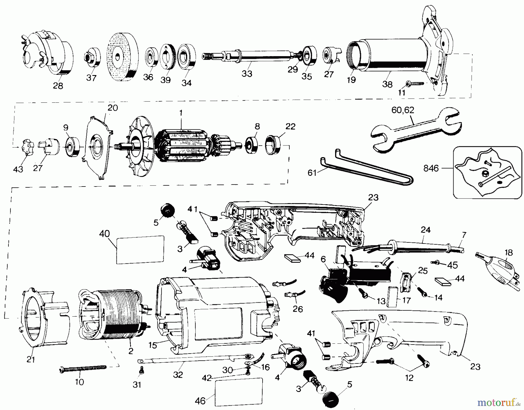 BLACK+DECKER PROFESSIONELL SCHLEIFMASCHINEN, POLIERMASCHINEN UND EINFÄDLER 2 1/2IN STRT GRINDER B4267 Seite 1