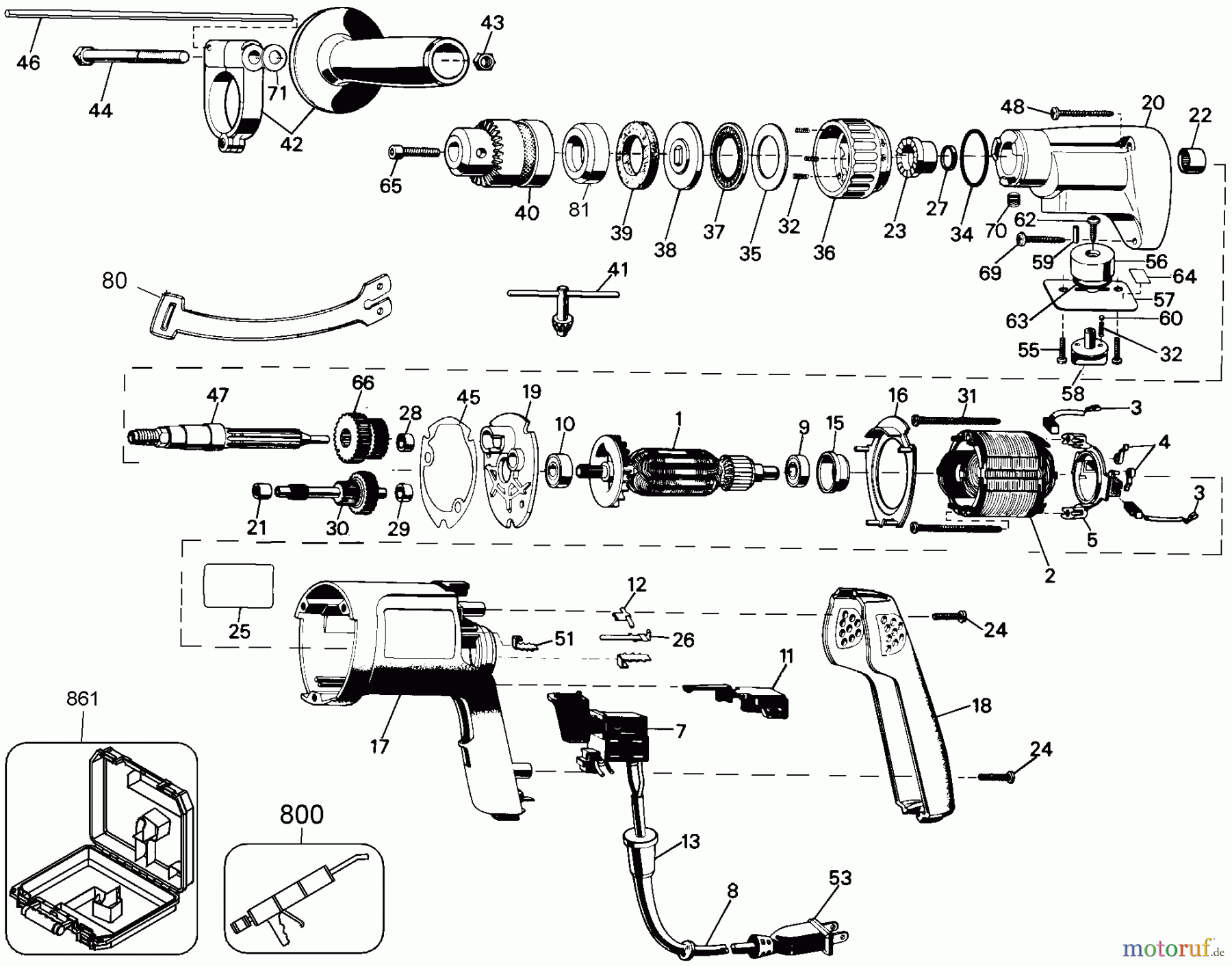 BLACK+DECKER PROFESSIONELL HAMMER 1/2 HAMMER DRILL 5072 Seite 1