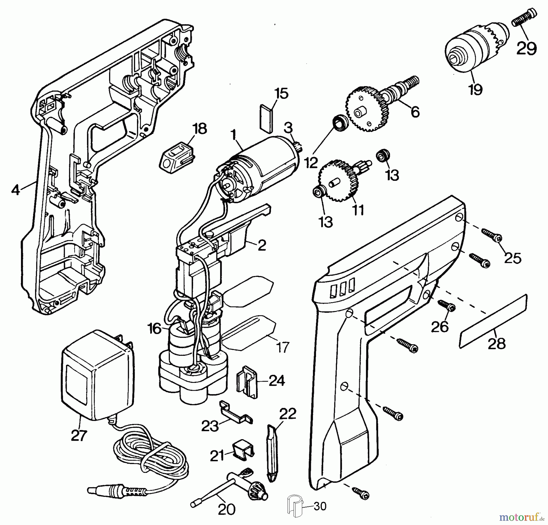 BLACK+DECKER INNENAUSSTATTUNG BOHRER 9016 DRILL (PORTUGAL) 9016-27 Seite 1