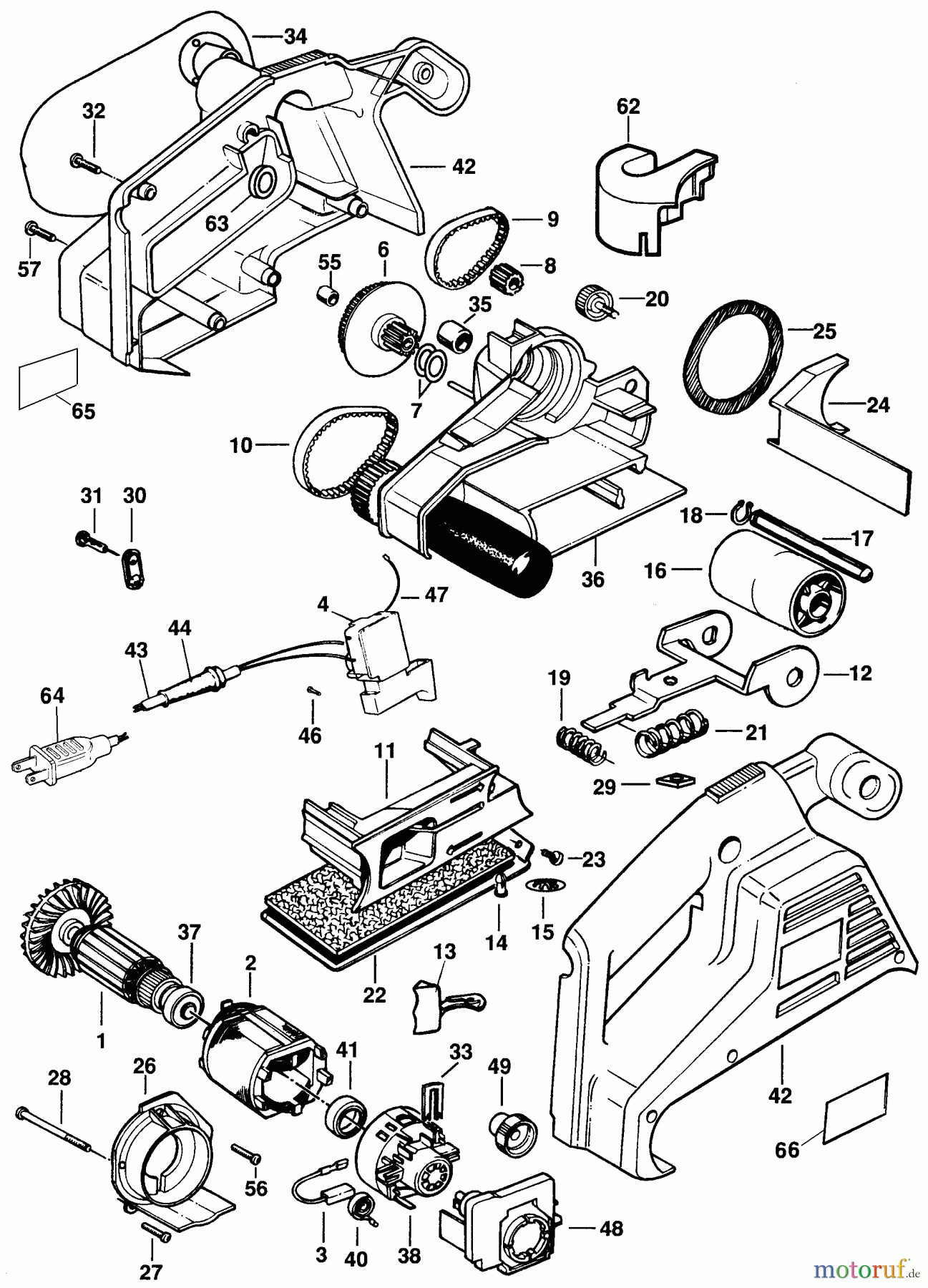 OEM Black und Decker Divers BANDSCHLEIFER BD5500 Seite 1