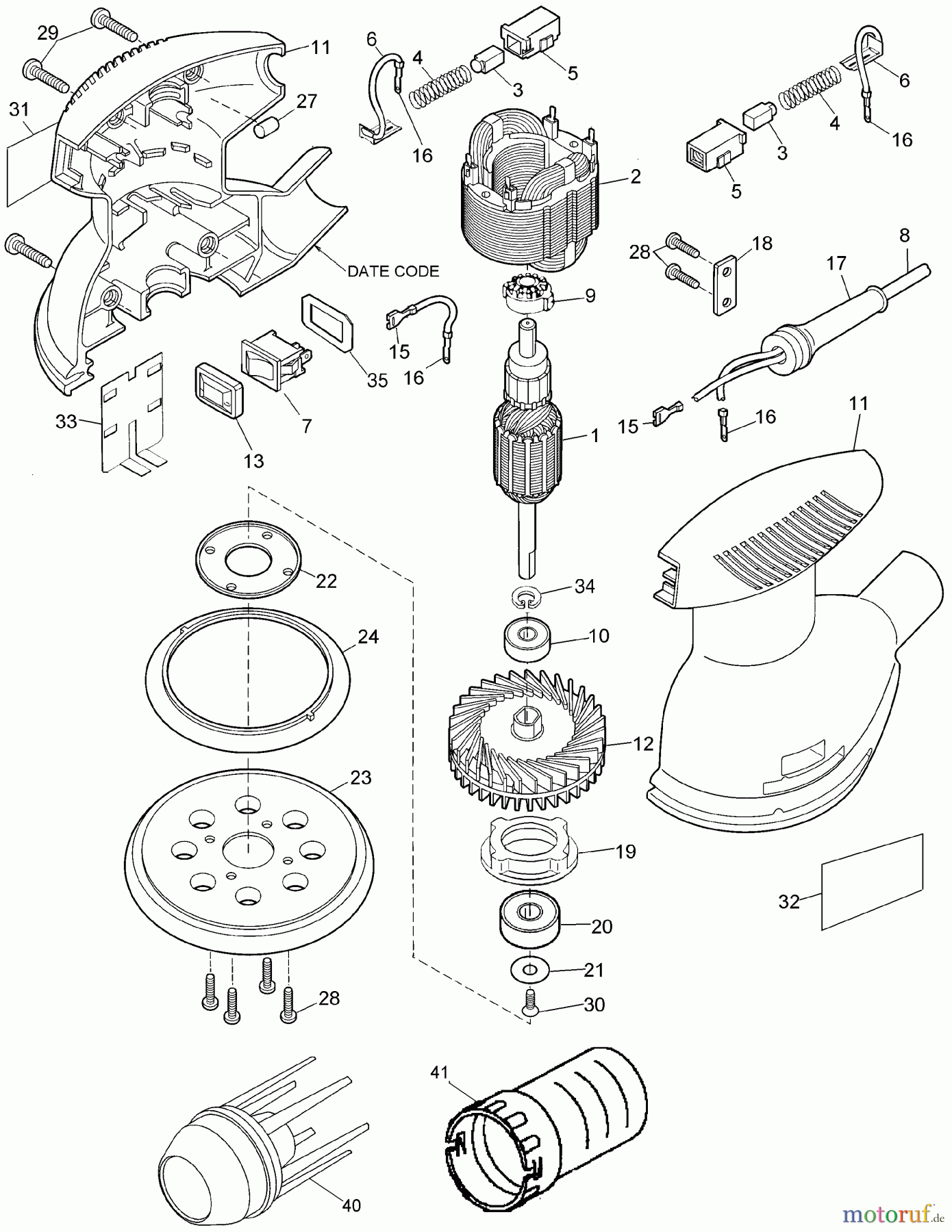 BLACK+DECKER INNENAUSSTATTUNG ABSCHLEIFGERÄT SCHLEIFER RO100 Seite 1