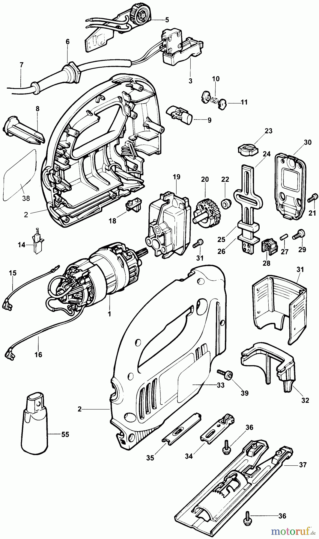 BLACK+DECKER INNENAUSSTATTUNG SÄGE STICHSÄGE TS410 Seite 1