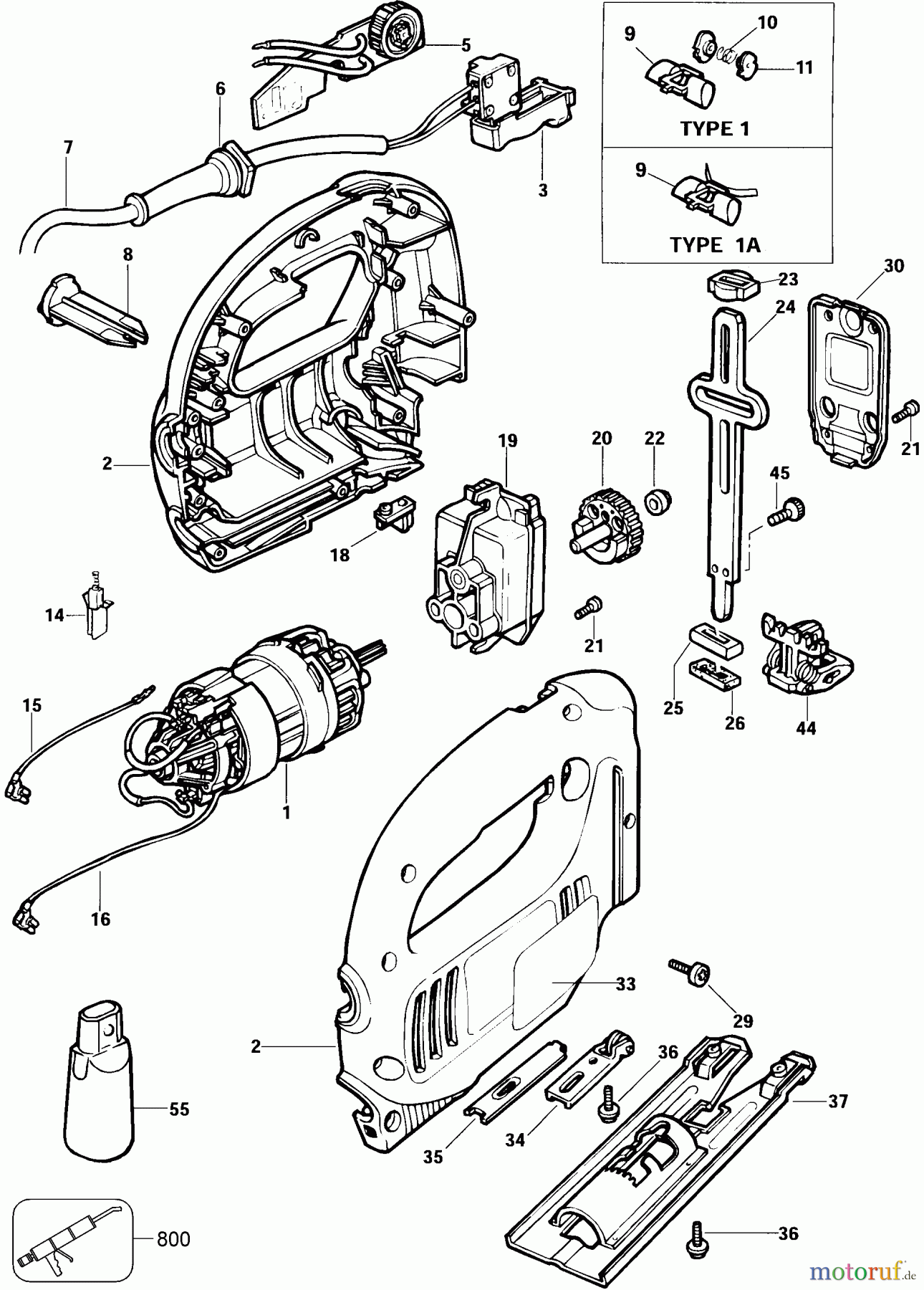 BLACK+DECKER INNENAUSSTATTUNG SÄGE STICHSÄGE JS250Q Seite 1