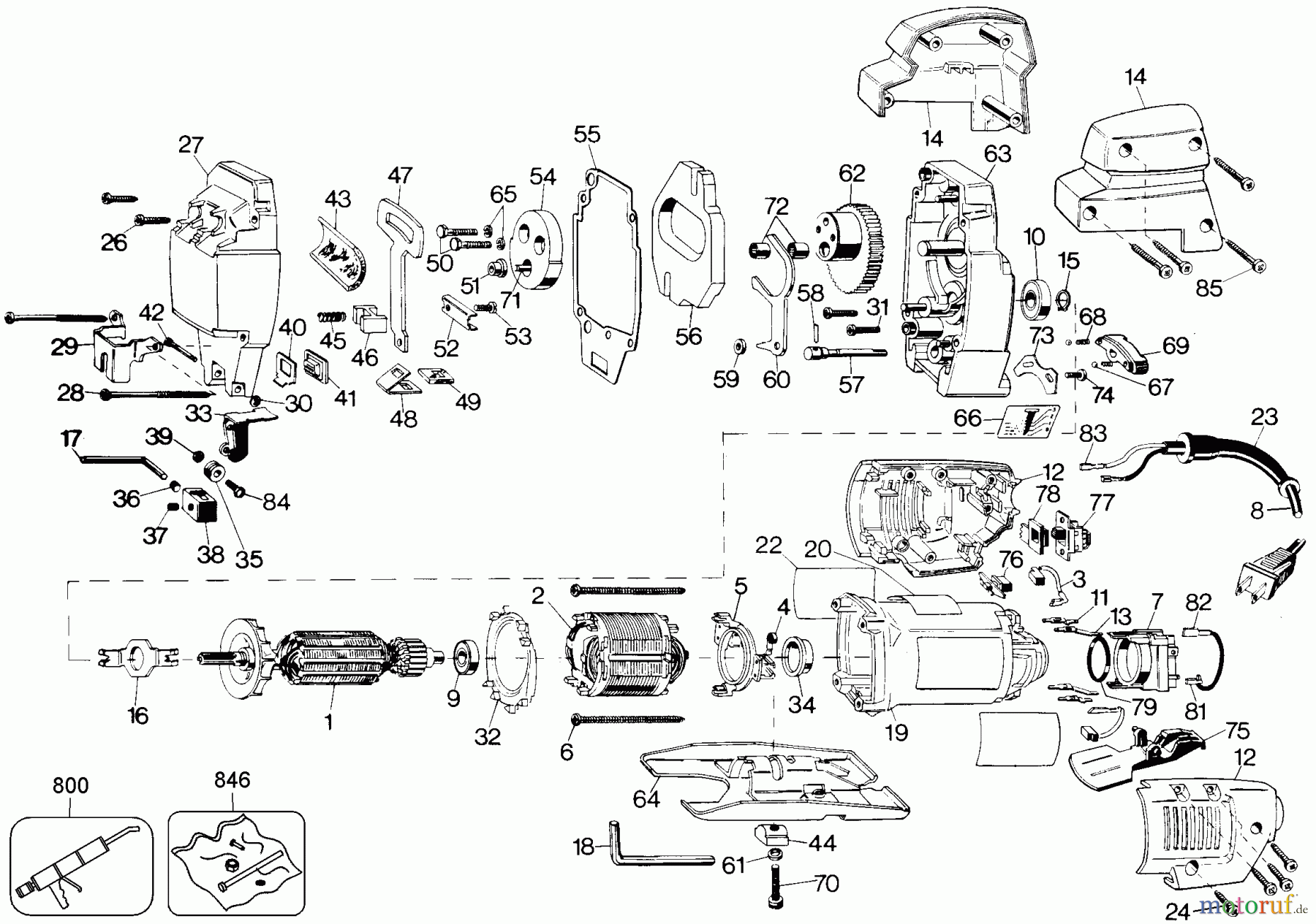 BLACK+DECKER INNENAUSSTATTUNG SÄGE BODY GRIP 2-SPD JIG SAW 3159 Seite 1