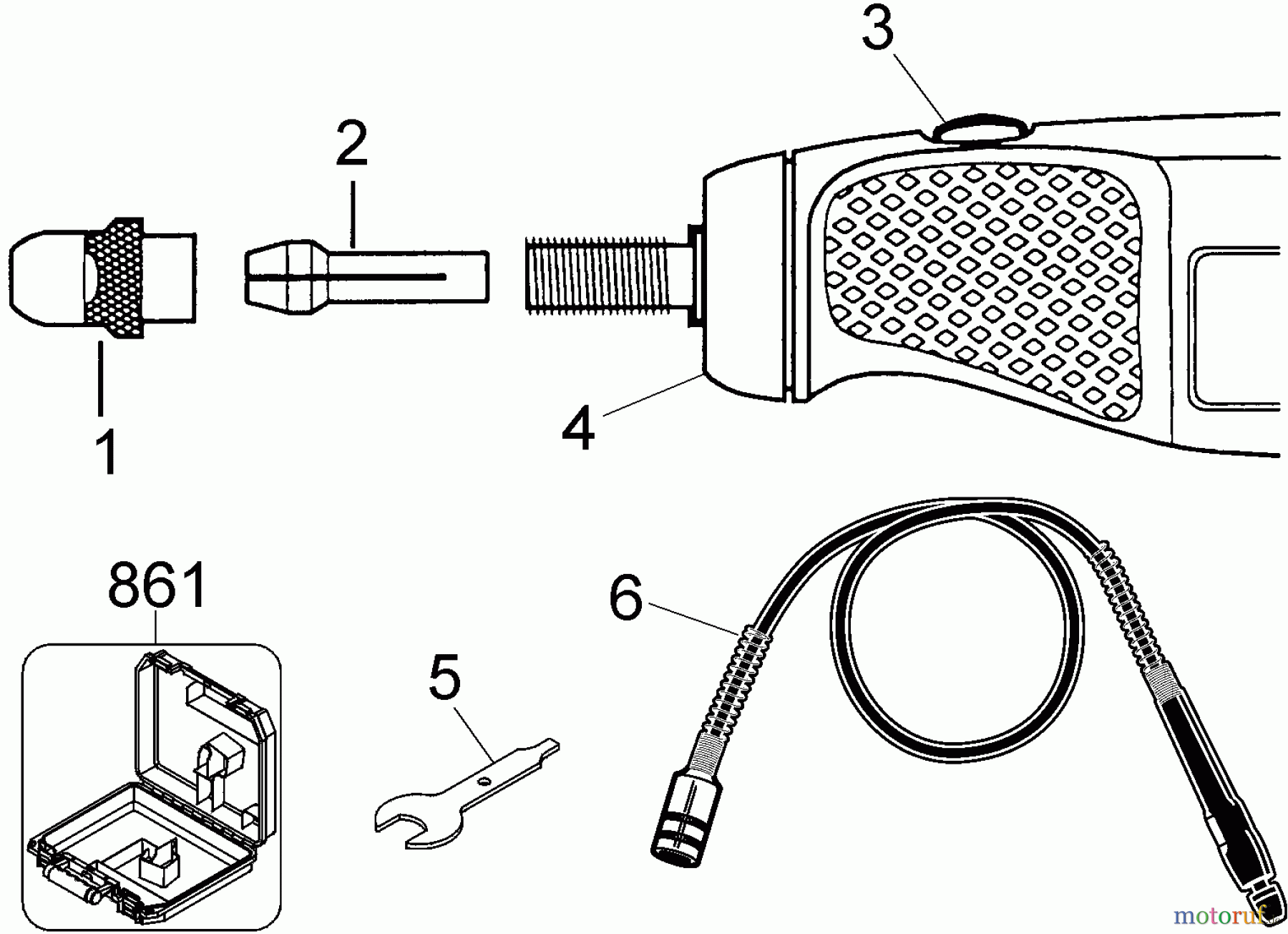 BLACK+DECKER INNENAUSSTATTUNG AUTOPFLEGE & MINIHANDWERK CORDED ROTARY TOOL KIT RTX-3 Seite 1