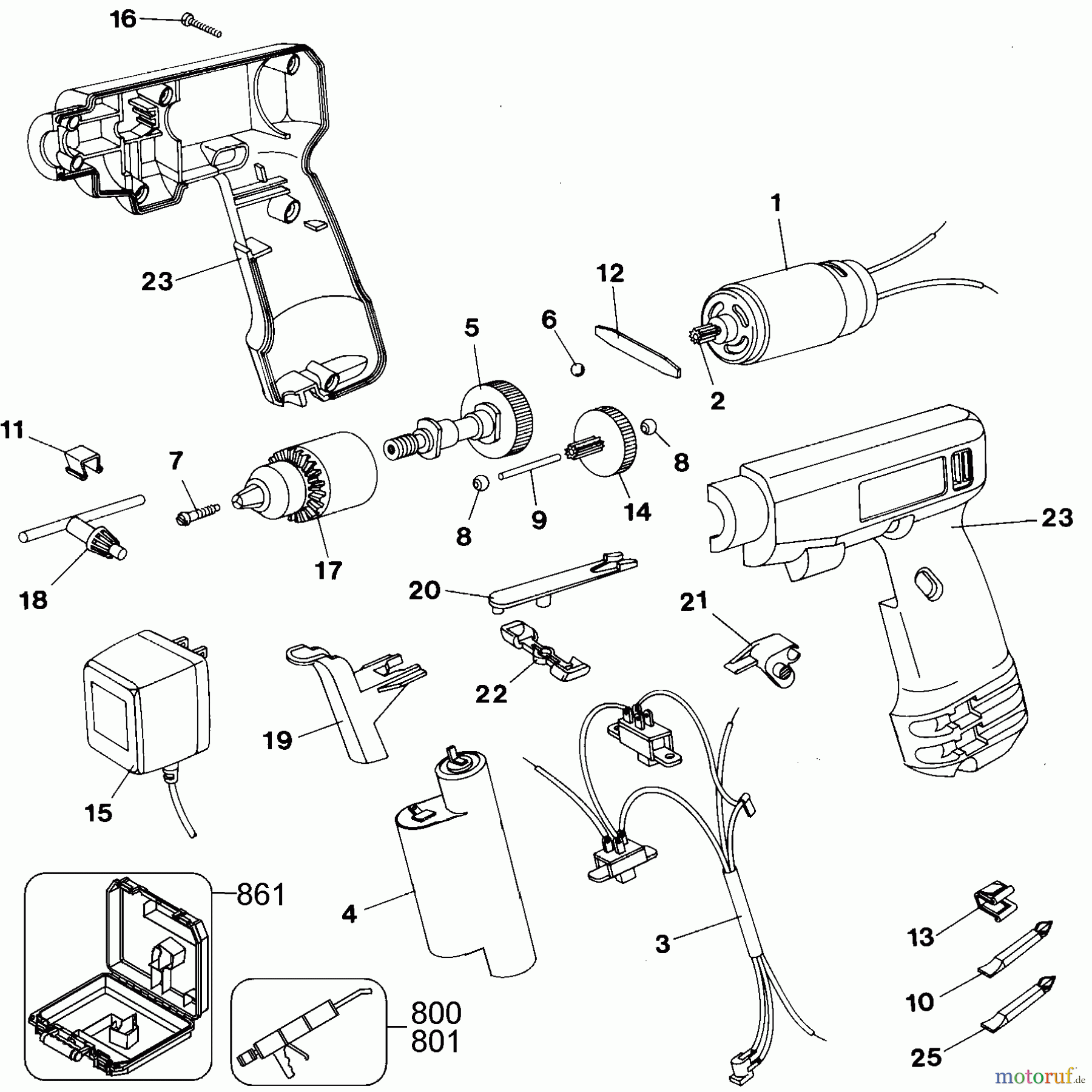 BLACK+DECKER INNENAUSSTATTUNG BOHRER RANGER W/TOTE TS221 Seite 1
