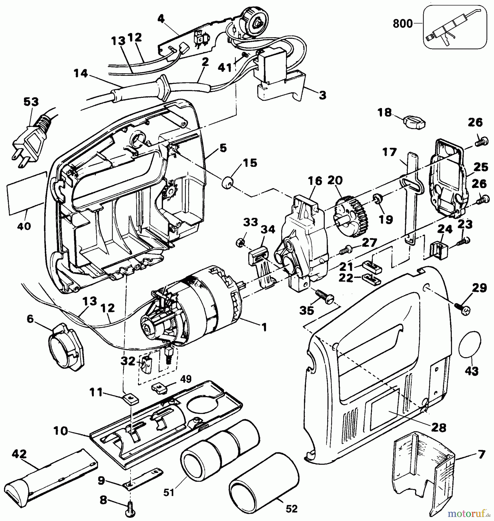 BLACK+DECKER INNENAUSSTATTUNG SÄGE STICHSÄGE TS400 Seite 1
