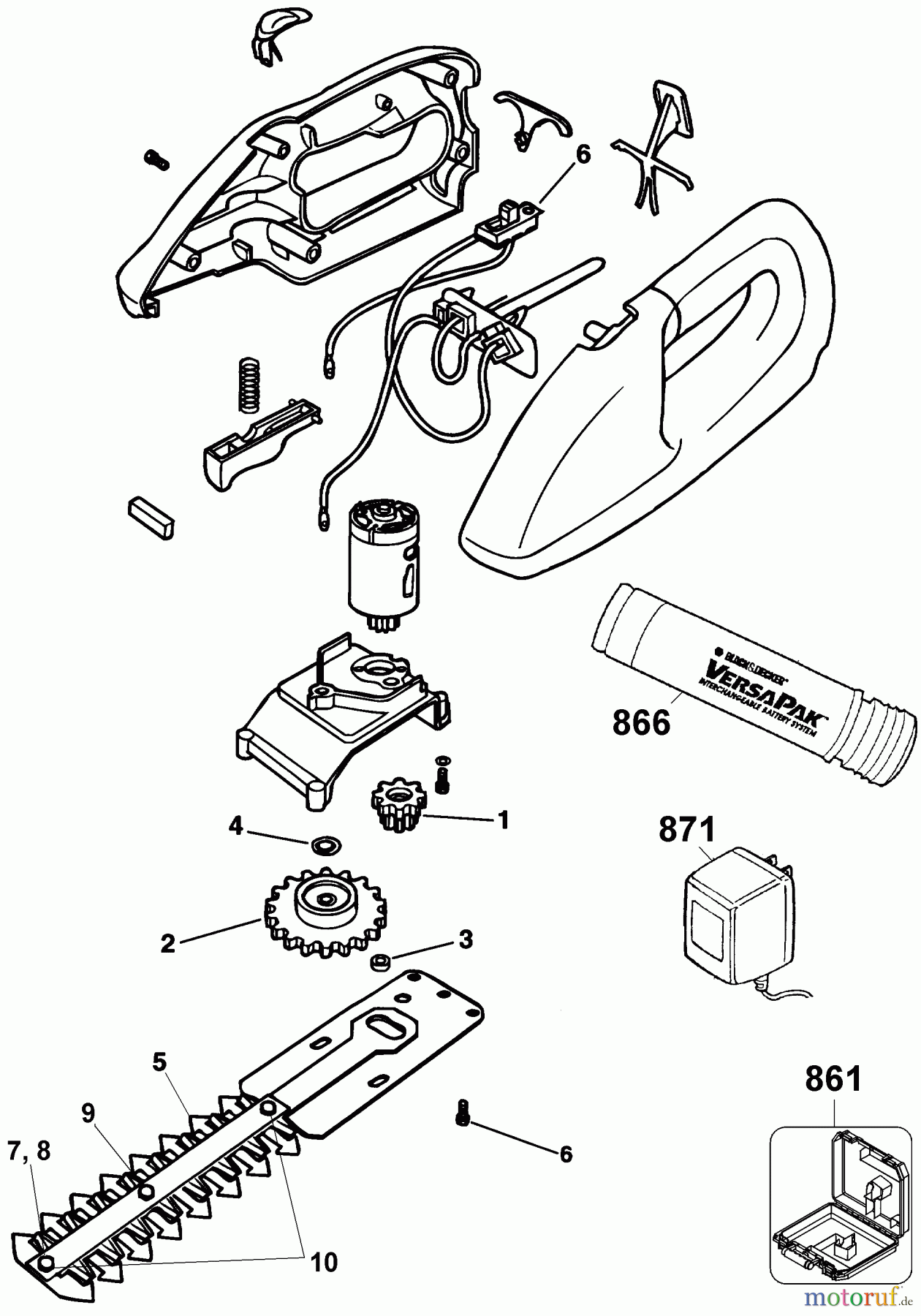 BLACK+DECKER Divers VP 6 SHRUBBER VP410T Seite 1