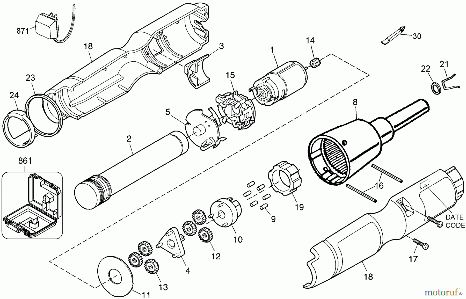 BLACK+DECKER INNENAUSSTATTUNG SCHRAUBENDREHER, KNARREN UND SCHRAUBENSCHLÜSSEL VPAK SCREWDRIVER VP720 Seite 1