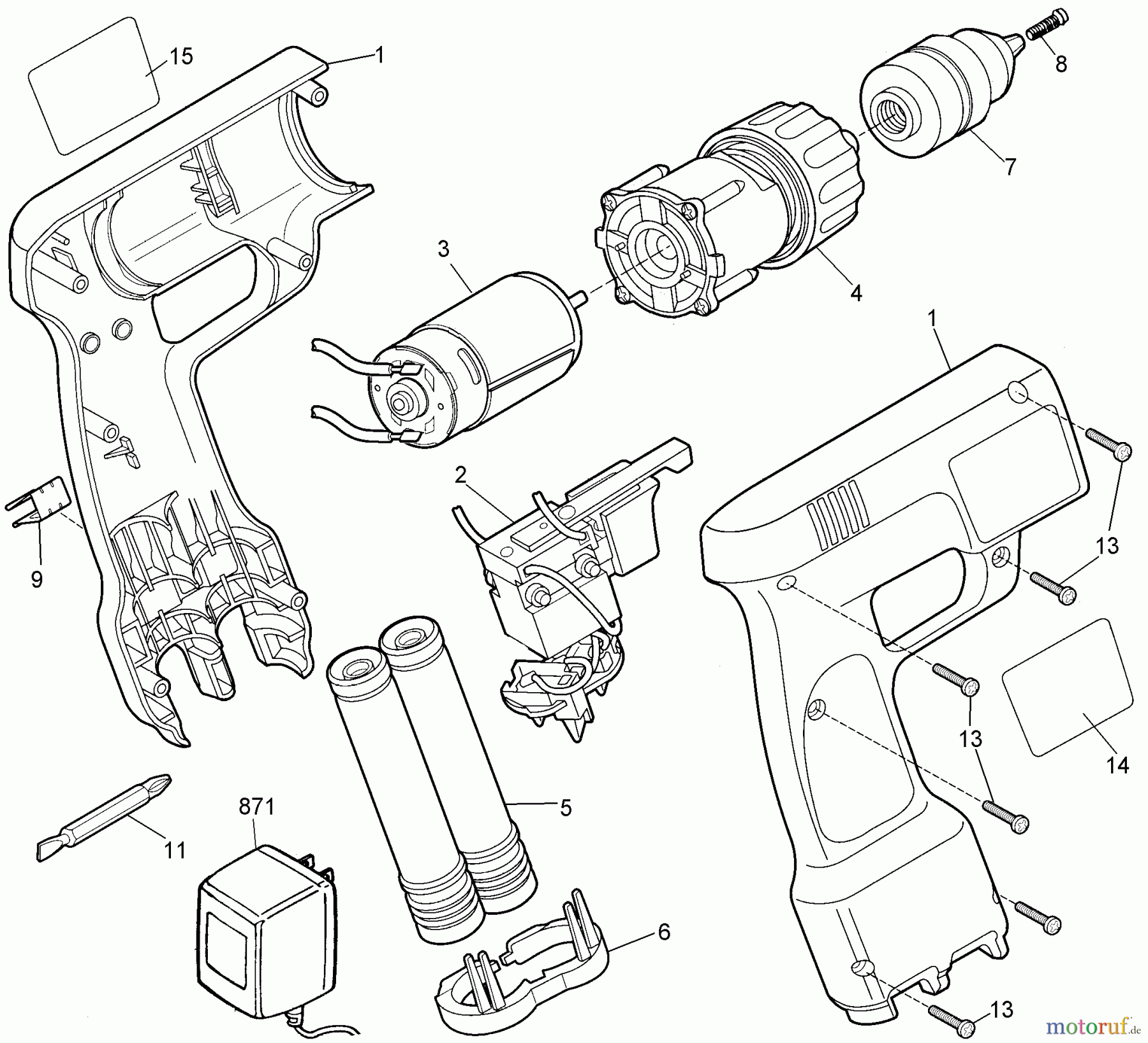 BLACK+DECKER INNENAUSSTATTUNG BOHRER VPAK KYLS CL DRILL VP840 Seite 1