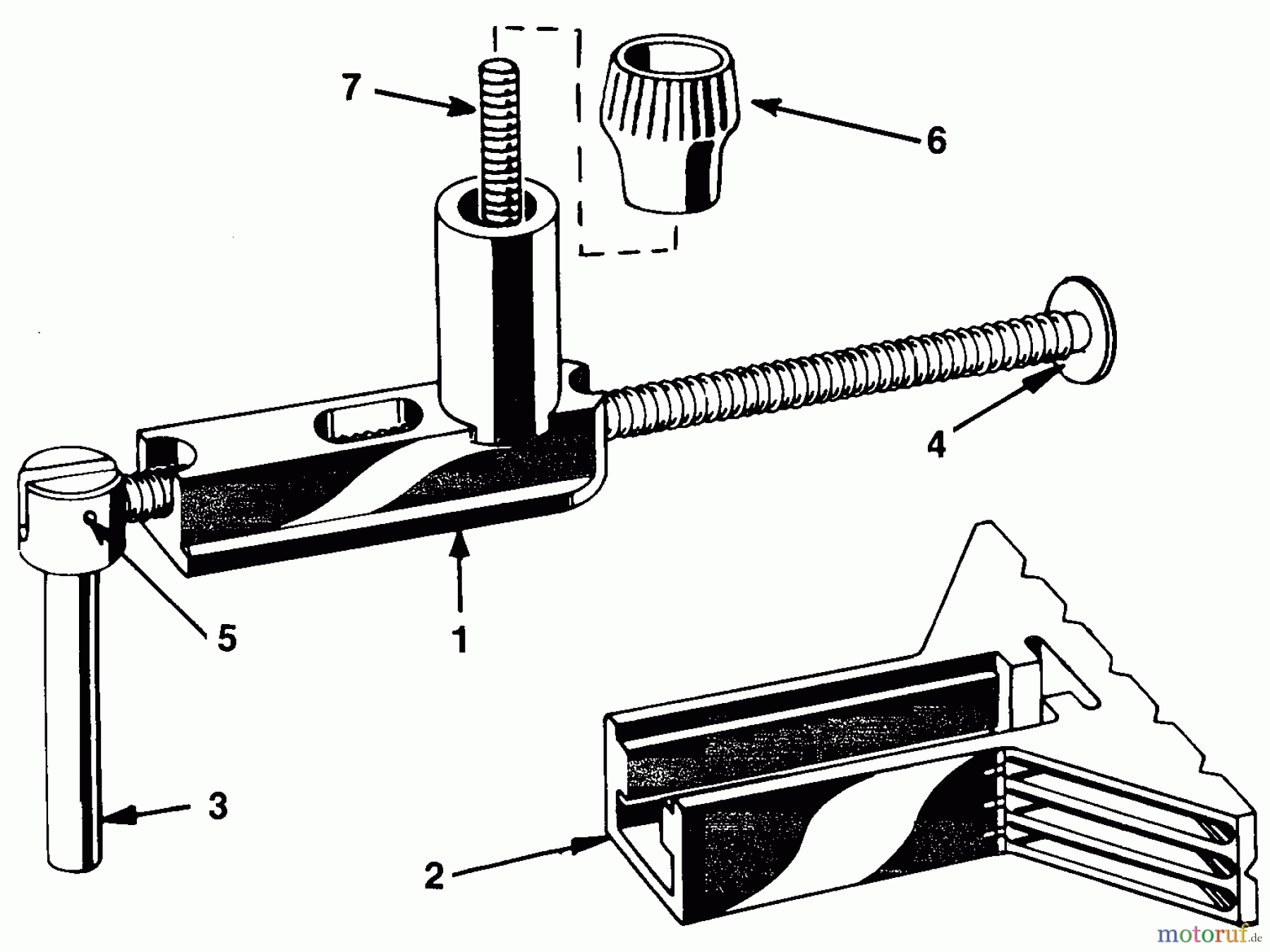  BLACK+DECKER INNENAUSSTATTUNG WERKBANK, SCHRAUBSTOCK, JOBBER, LEITERN HORIZONTAL CLAMP 79-018 Seite 1