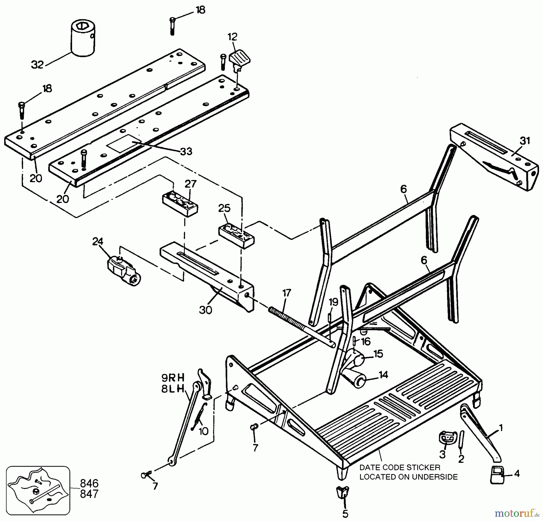  BLACK+DECKER INNENAUSSTATTUNG WERKBANK, SCHRAUBSTOCK, JOBBER, LEITERN 5FC01 79-033-BDK Seite 1