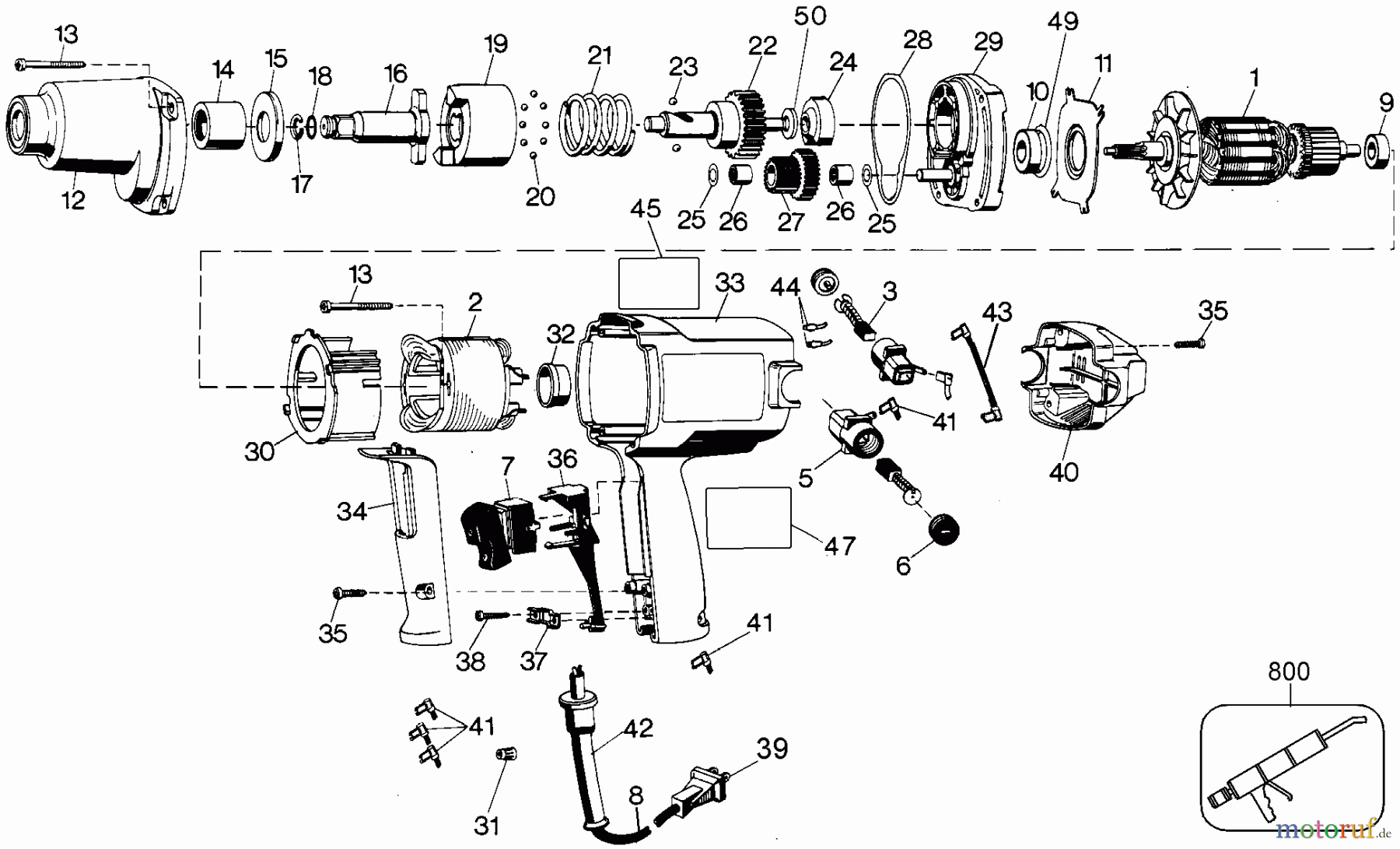 OEM Black und Decker Divers 1/2IN IMPACT WRENCH 22657 Seite 1