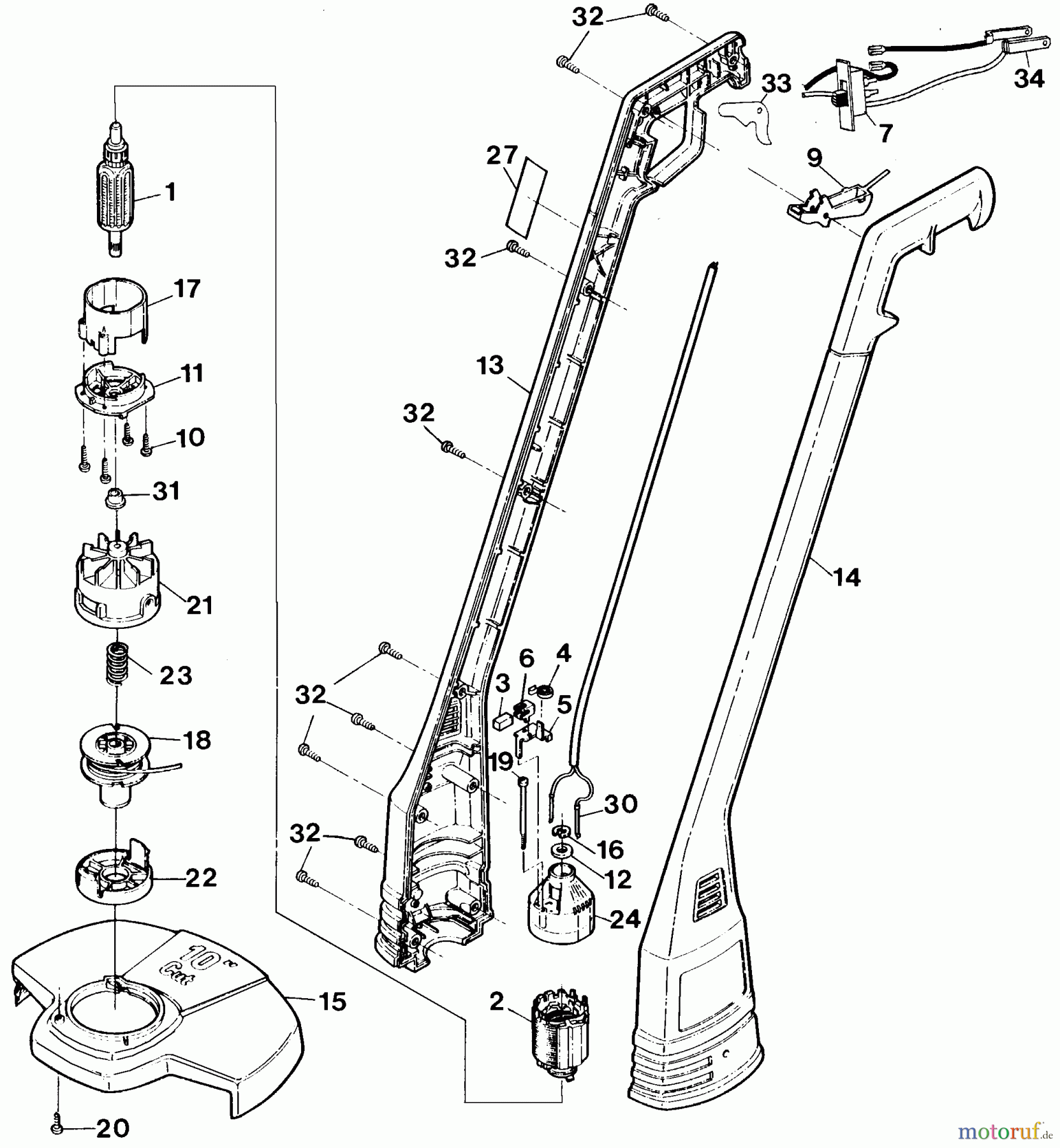 BLACK+DECKER Divers 10 STRING TRIMMER 82300 Seite 1
