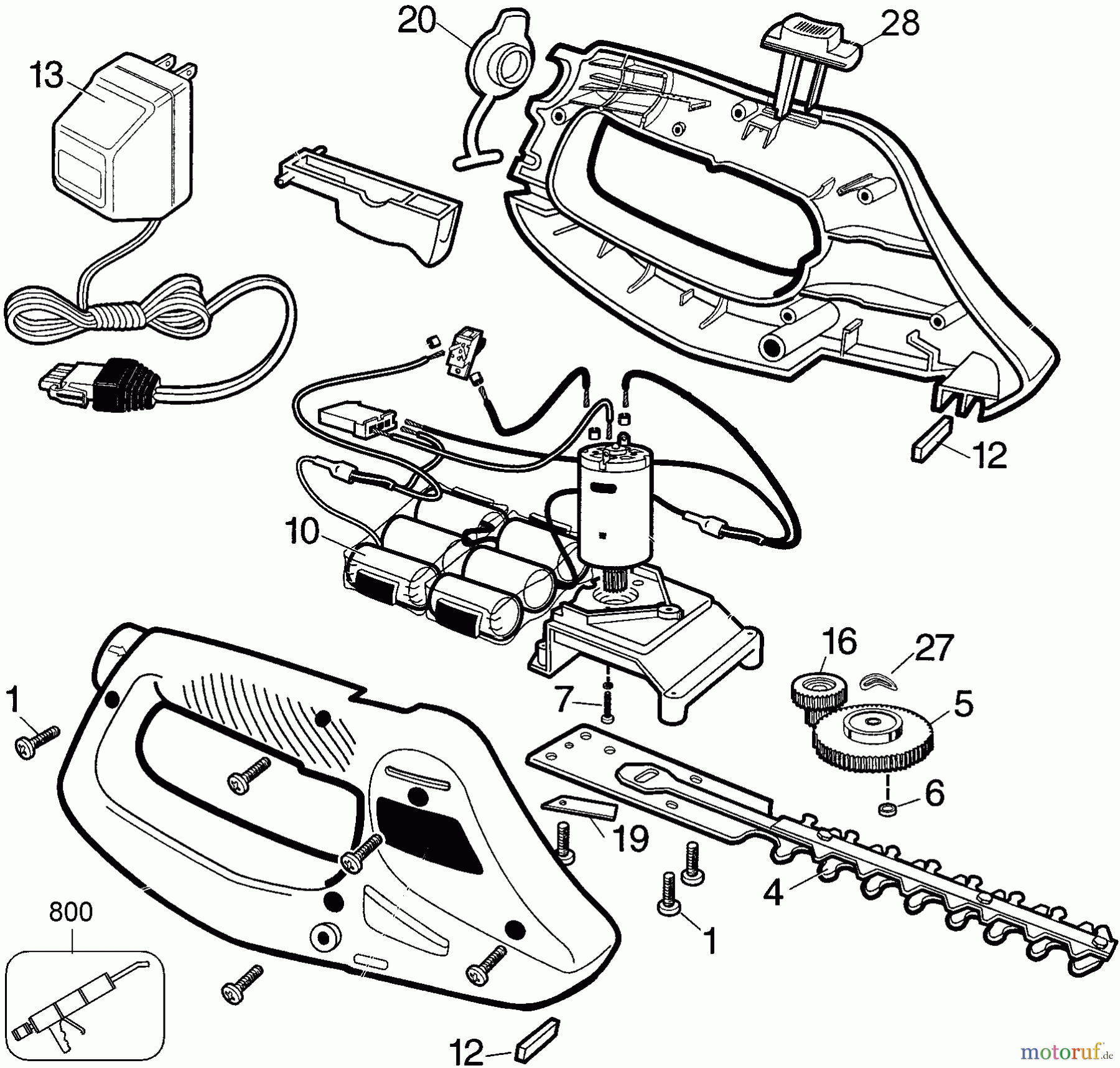 BLACK+DECKER Divers 6.0V CORDLESS SHRUBBER DS600-BDK Seite 1