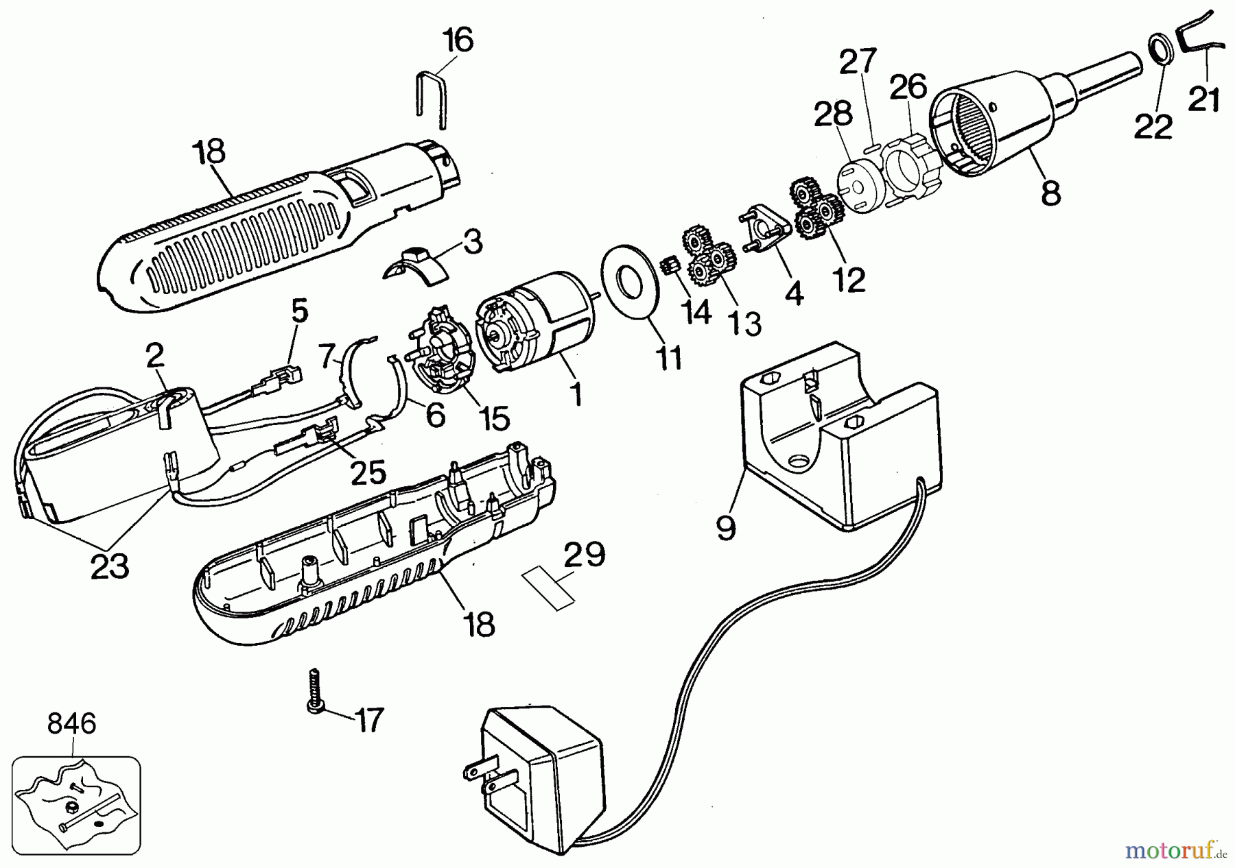 BLACK+DECKER INNENAUSSTATTUNG SCHRAUBENDREHER, KNARREN UND SCHRAUBENSCHLÜSSEL NEON SCREWDRIVER ECS2000-G Seite 1