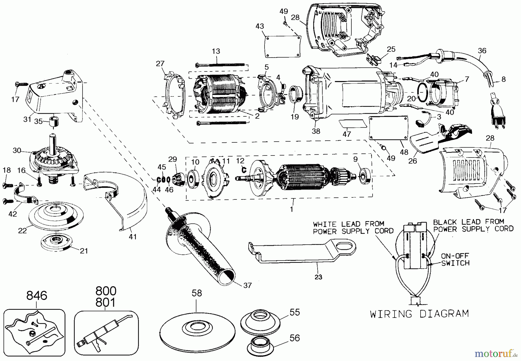 BLACK+DECKER PROFESSIONELL SCHLEIFMASCHINEN, POLIERMASCHINEN UND EINFÄDLER (EG4500)MAC4 1/2 GRD MT6147 Seite 1