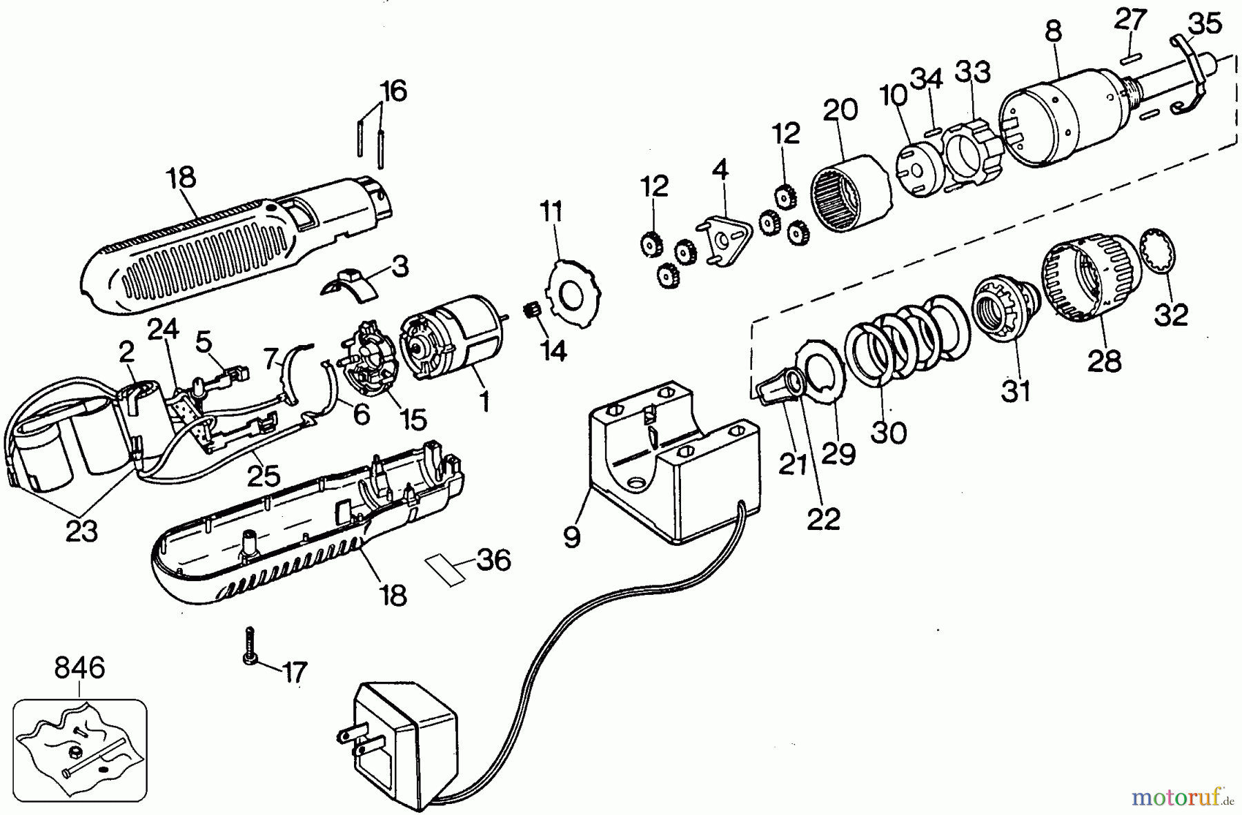 BLACK+DECKER INNENAUSSTATTUNG SCHRAUBENDREHER, KNARREN UND SCHRAUBENSCHLÜSSEL ET1010 SCREWDRIVER W/TRQ 6991 Seite 1