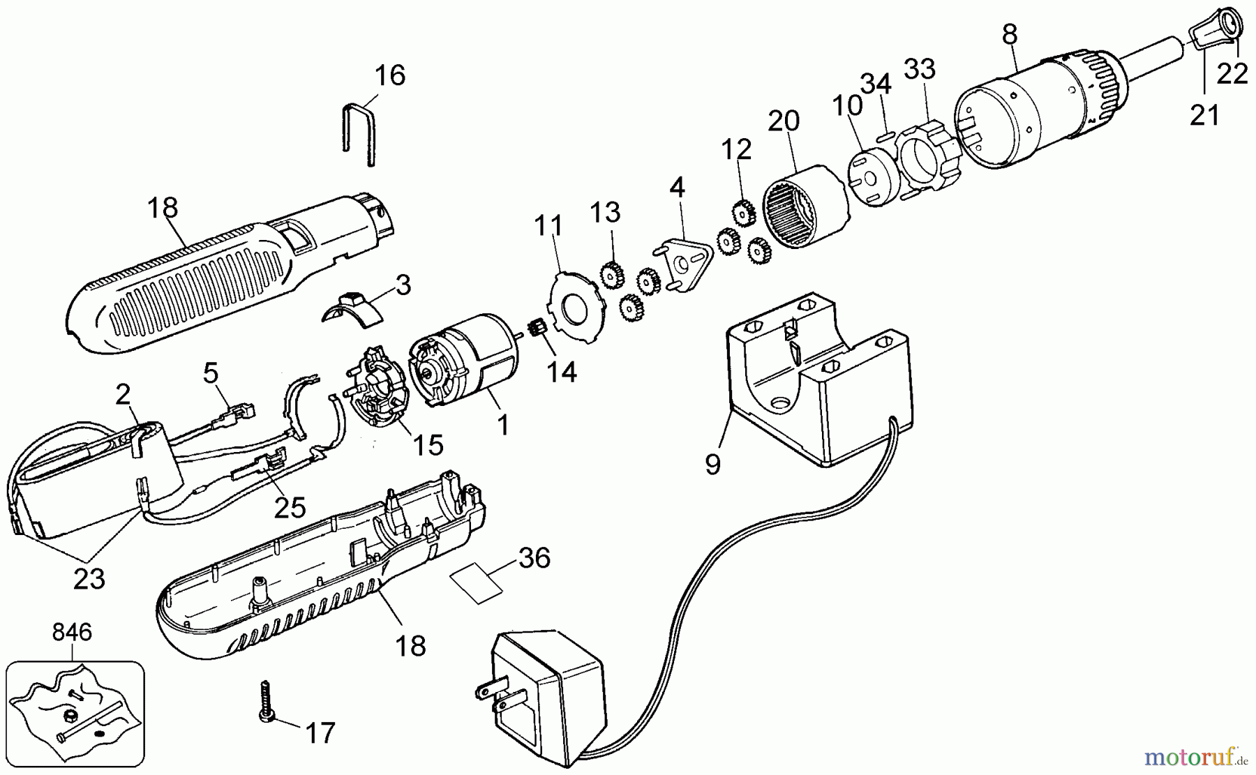  BLACK+DECKER INNENAUSSTATTUNG SCHRAUBENDREHER, KNARREN UND SCHRAUBENSCHLÜSSEL CDLS.SCREWDRIVER MTE19 Seite 1