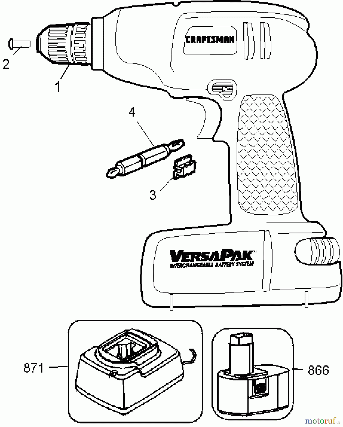 BLACK+DECKER INNENAUSSTATTUNG BOHRER 7.2V VP KYLS CHUCK DRILL 11277 Seite 1