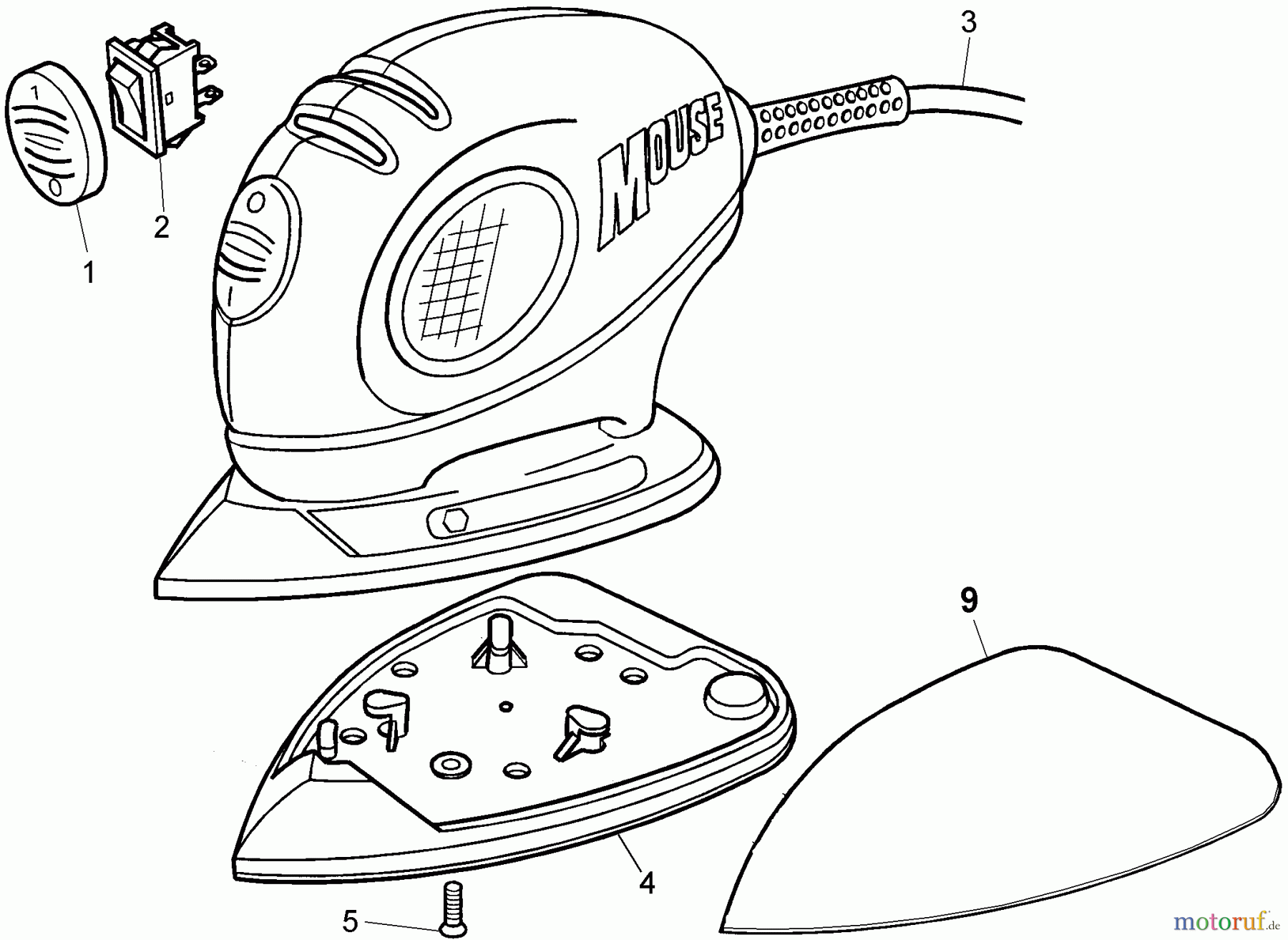 BLACK+DECKER PROFESSIONELL ABSCHLEIFGERÄT MOUSE SANDER 11667 Seite 1