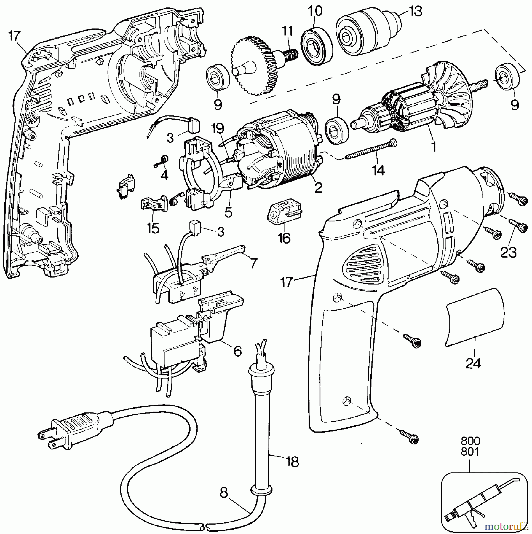 DEWALT Divers KEYLESS DRILL 22867 Seite 1