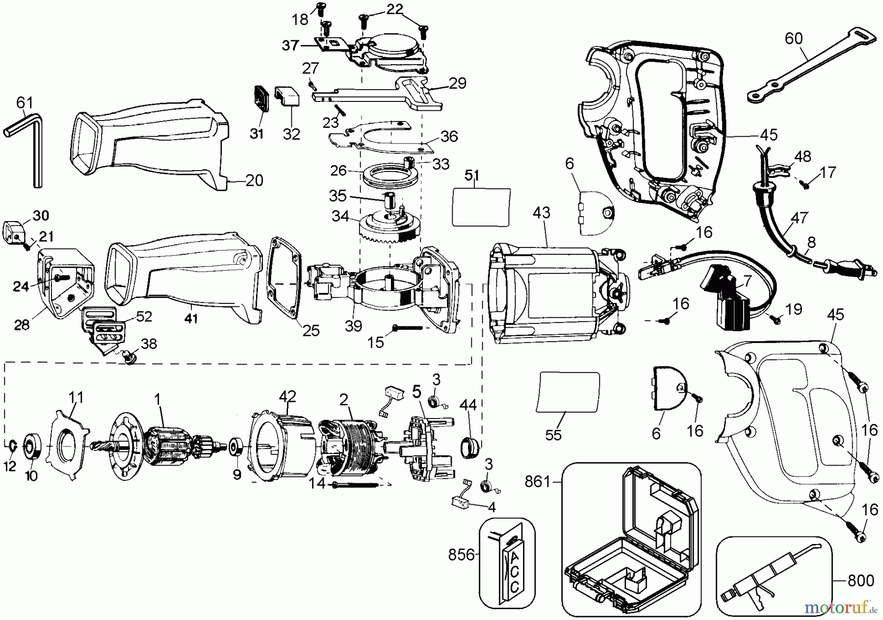 OEM Black und Decker Divers RECIP SAW KIT 27612 Seite 1