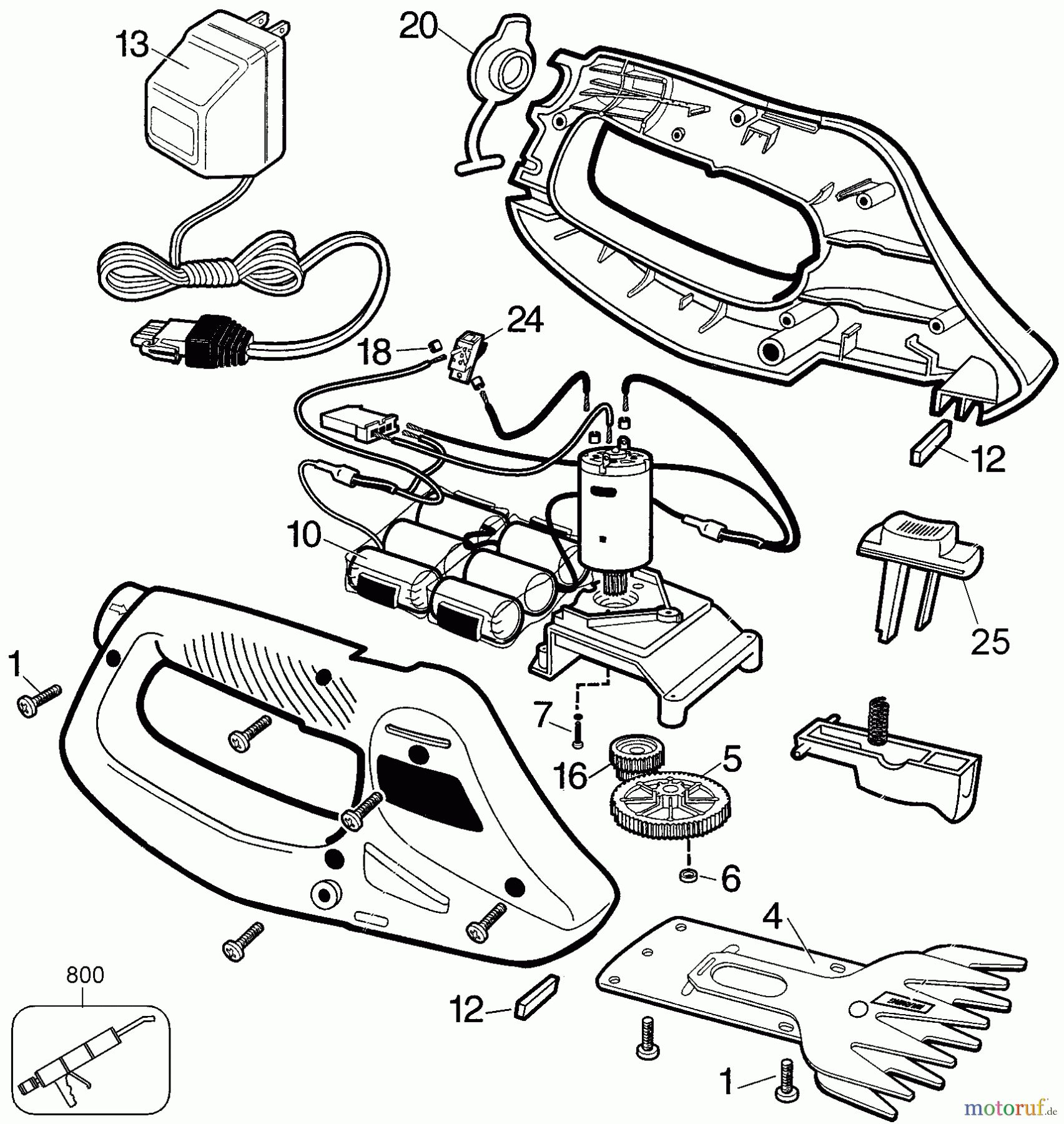  BLACK+DECKER Divers 6V GRASS SHEAR (SEARS) 74147 Seite 1