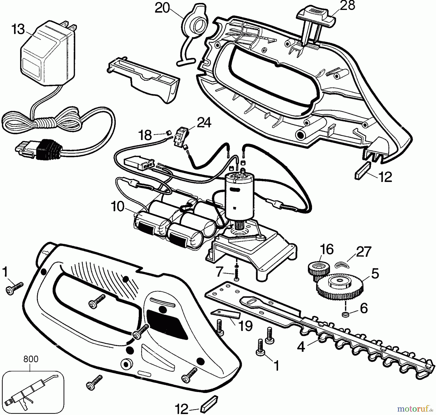 BLACK+DECKER Divers 7.2V HEDGE TRIM (SEARS) 74148 Seite 1