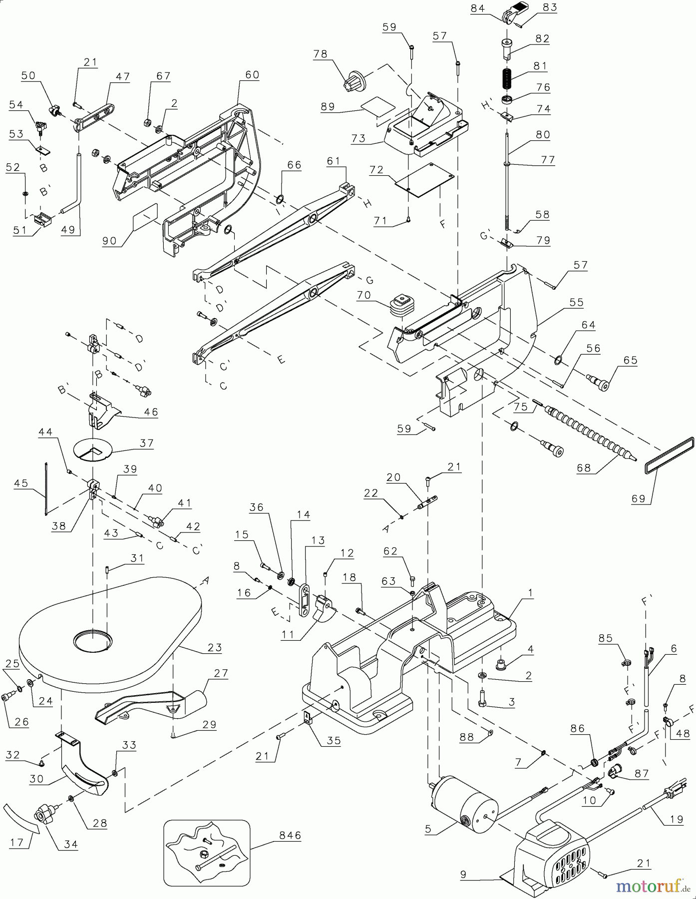 BLACK+DECKER INNENAUSSTATTUNG SÄGE 16-INCH VS SCROLL SAW BT4000 Seite 1