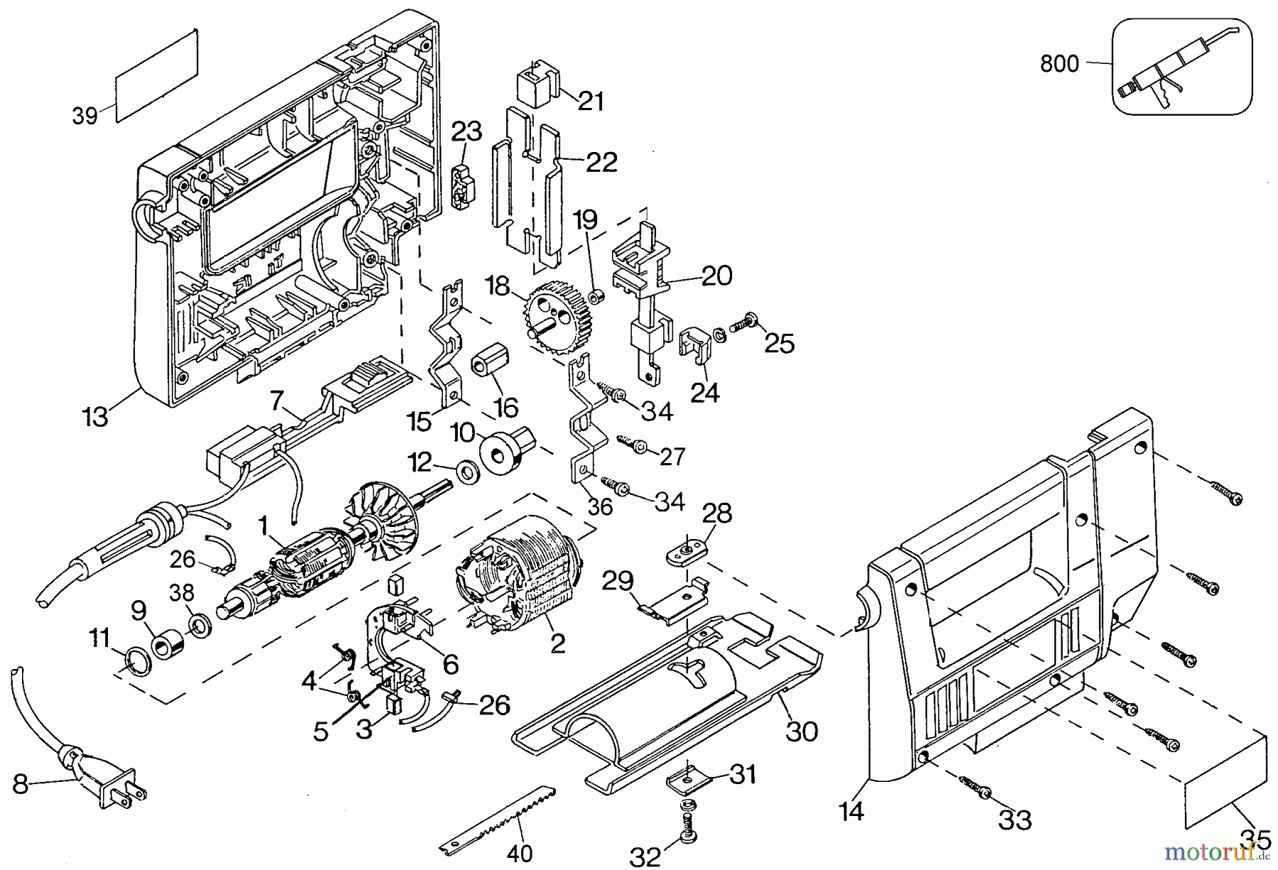 BLACK+DECKER INNENAUSSTATTUNG SÄGE V.S. JIG SAW 23016-BDK Seite 1