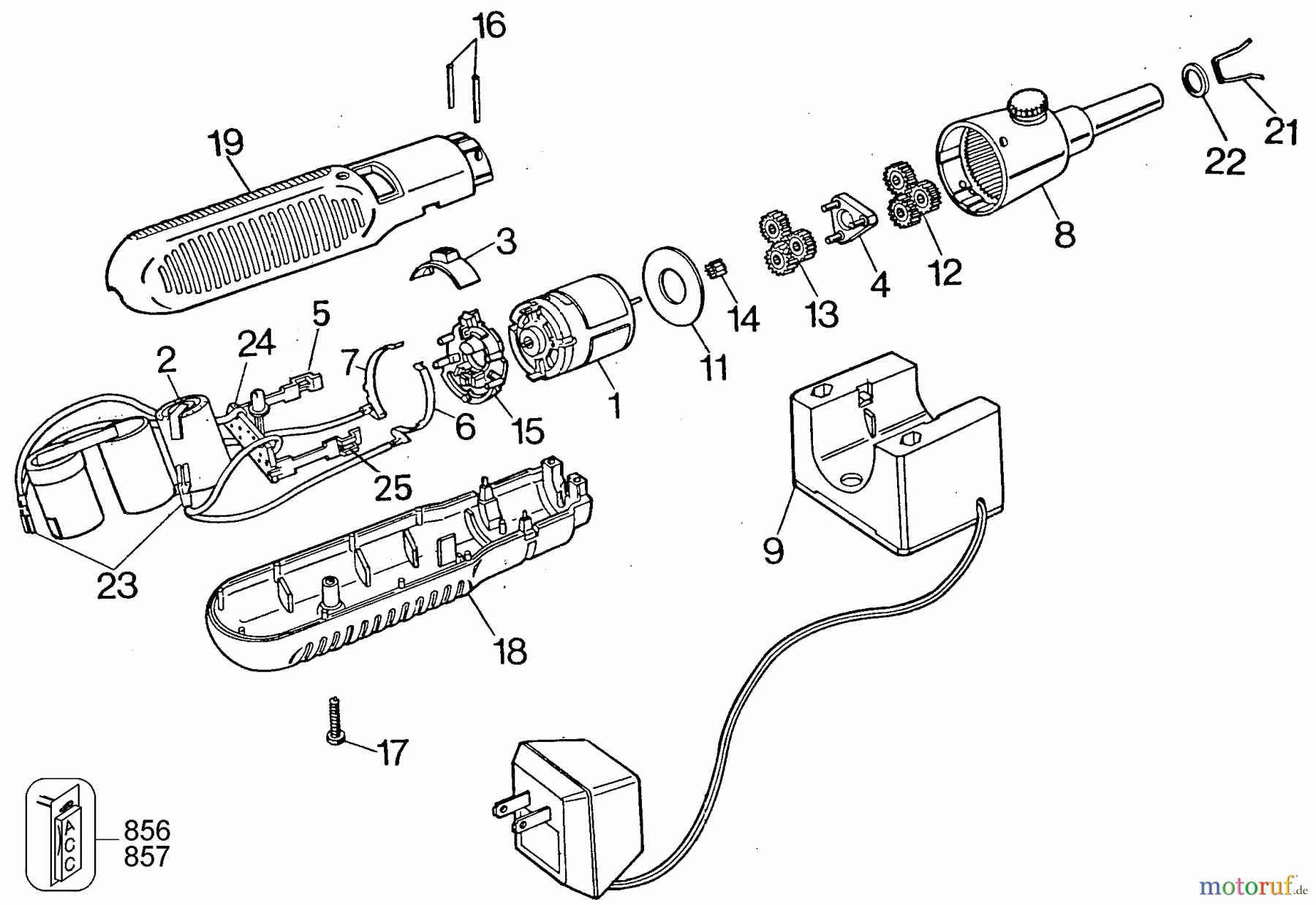 BLACK+DECKER INNENAUSSTATTUNG SCHRAUBENDREHER, KNARREN UND SCHRAUBENSCHLÜSSEL IN LINE CRDLS. SCRDRR. 6090 Seite 1