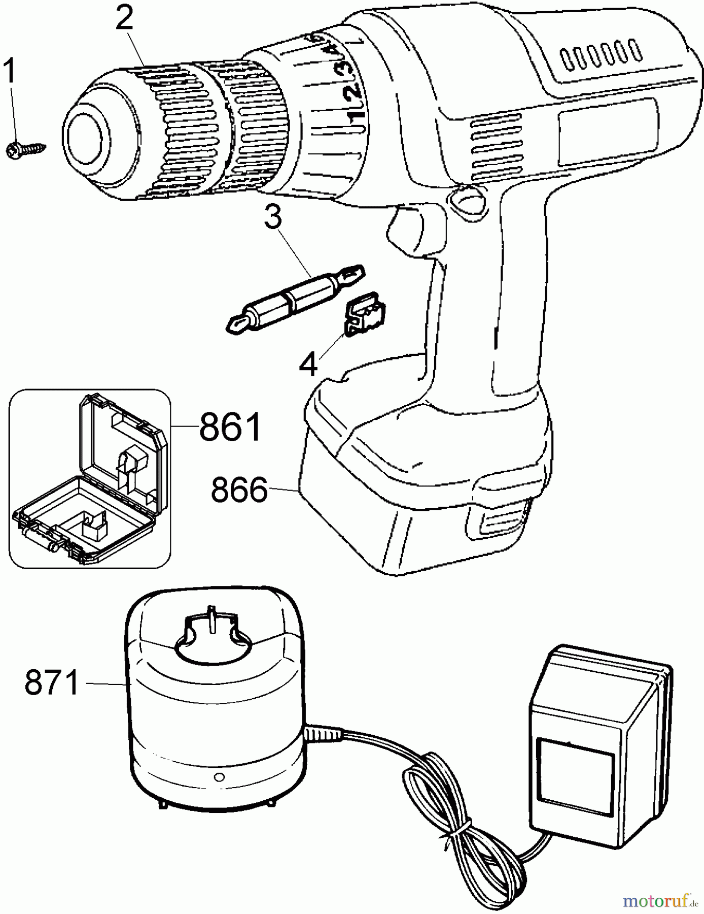 BLACK+DECKER INNENAUSSTATTUNG BOHRER 12V DRILL W / KITBOX PS3550K Seite 1
