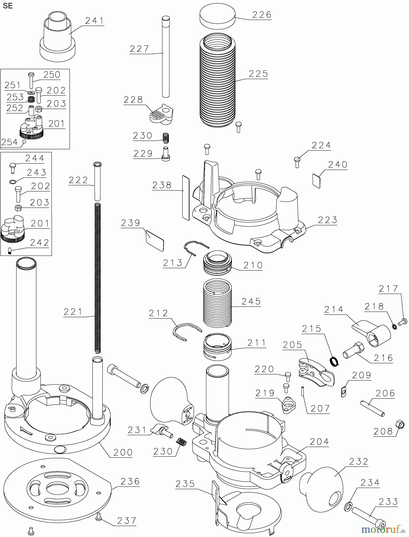 DEWALT HOLZARBEITEN ROUTERS PLUNGE BASE DW6182 Seite 1