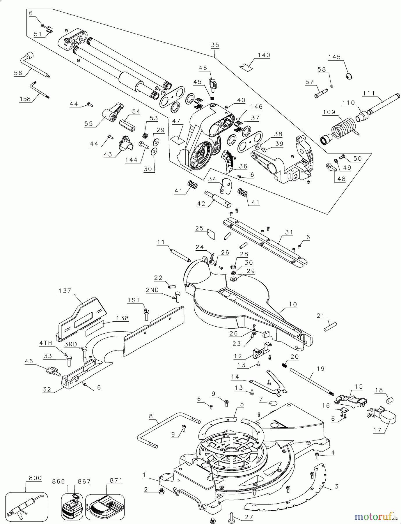 DEWALT HOLZARBEITEN Gehrungssägen 8.5 SLIDE MITRE SAW DW017KH Seite 1