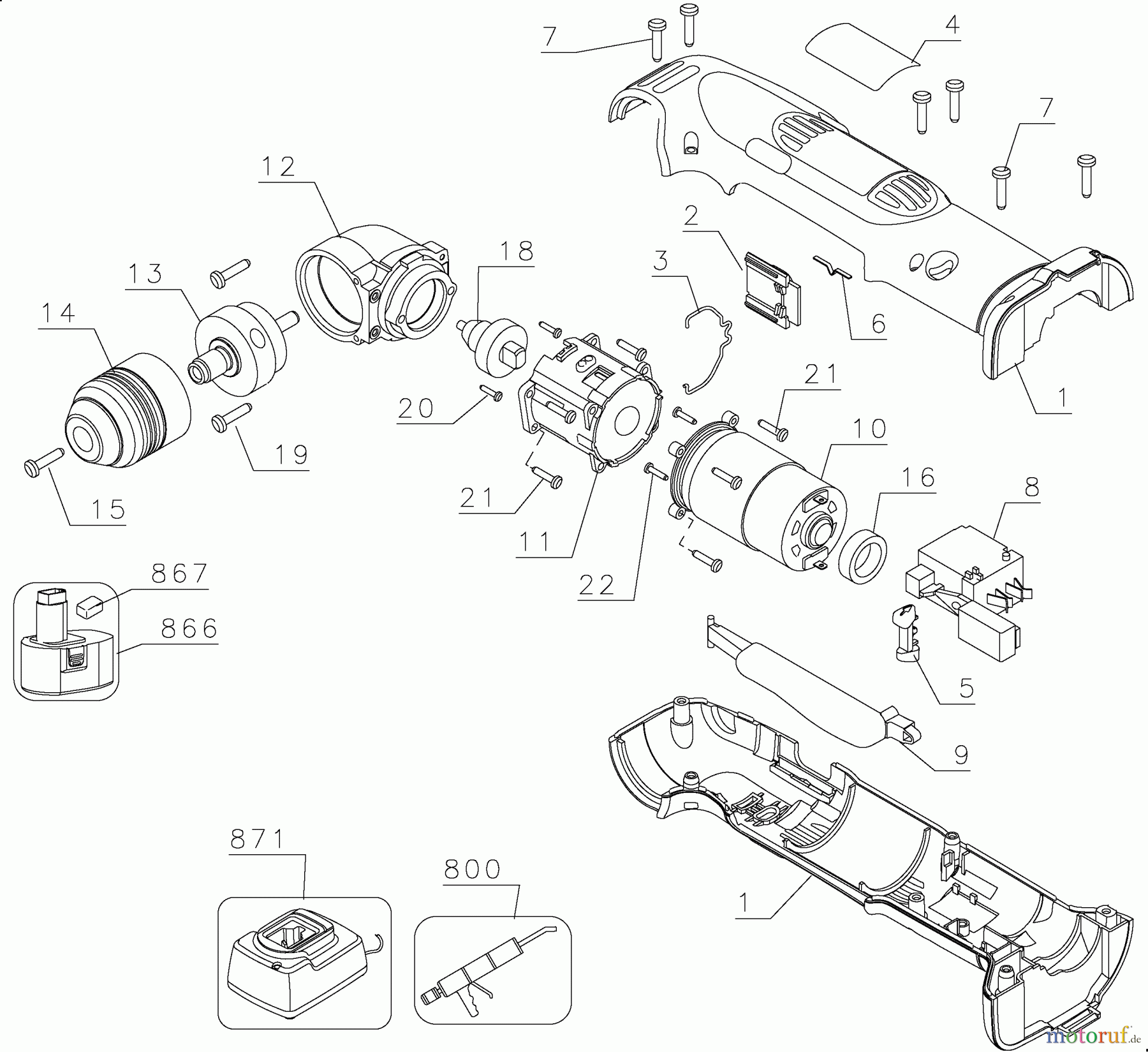 DEWALT Divers RIGHT ANGLE DRILL DW965K Seite 1